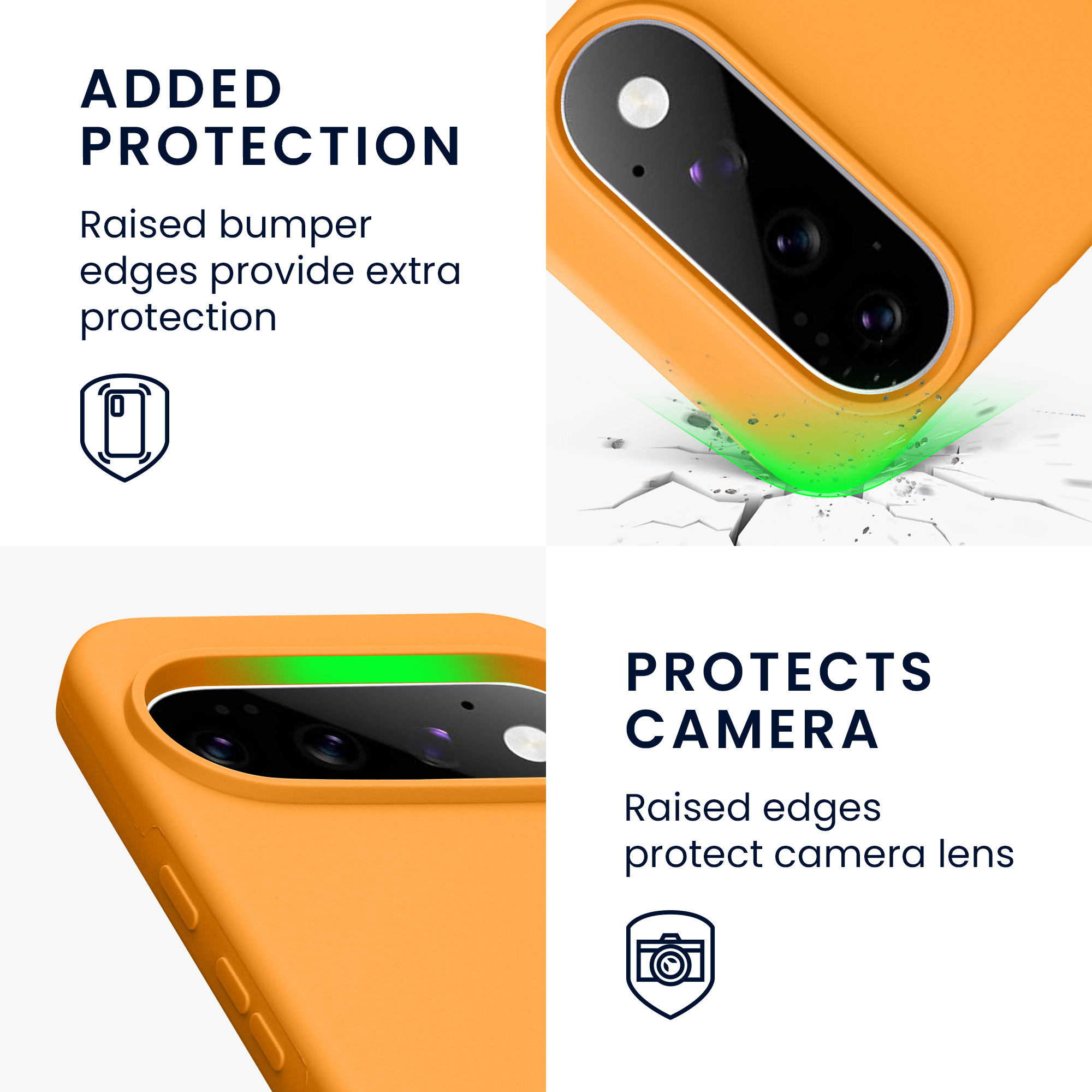 Pouzdro pro Google Pixel 11 Pro XL kwmobile silikonové - ovocná oranžová