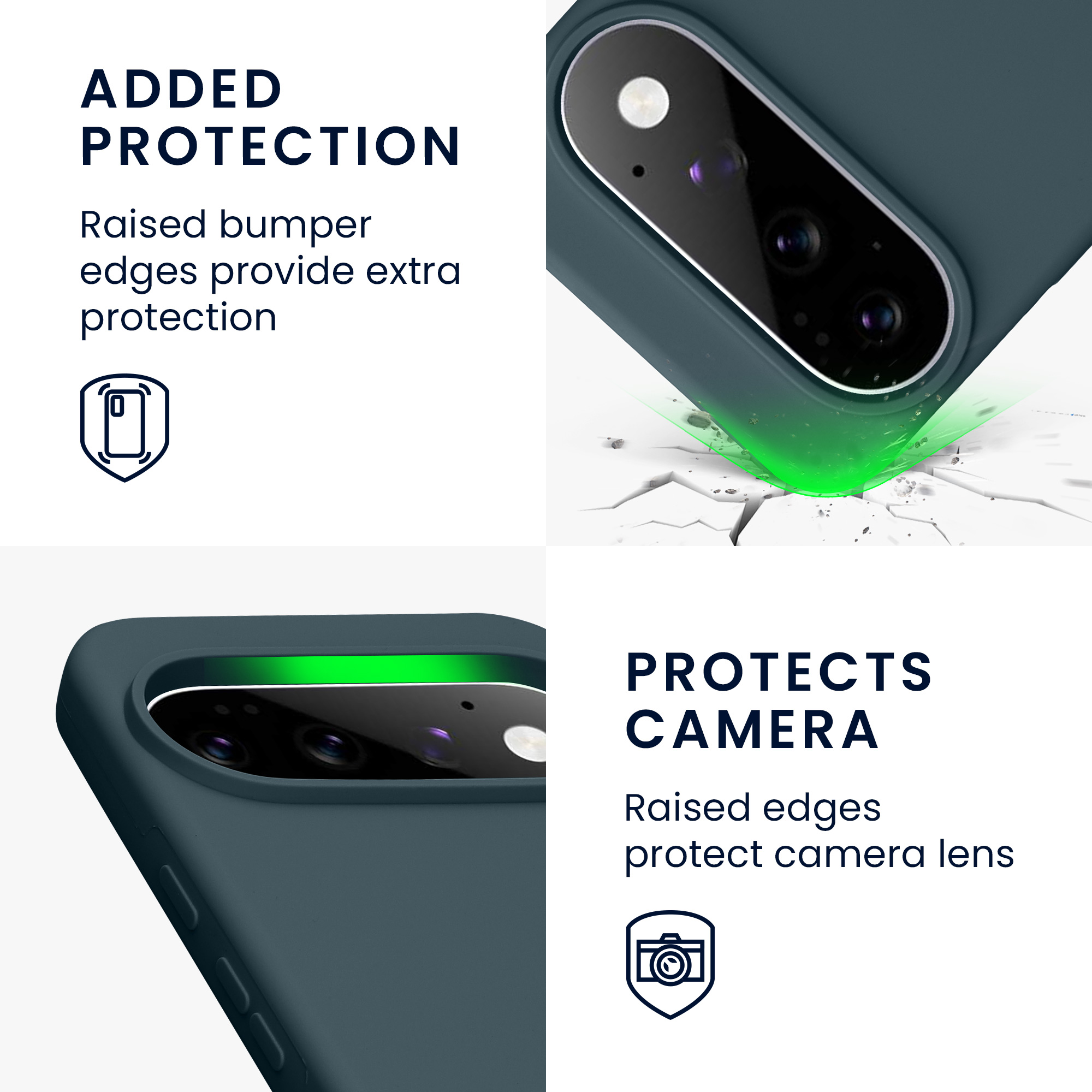 Pouzdro pro Google Pixel 11 Pro XL kwmobile silikonové - tmavá antracitová