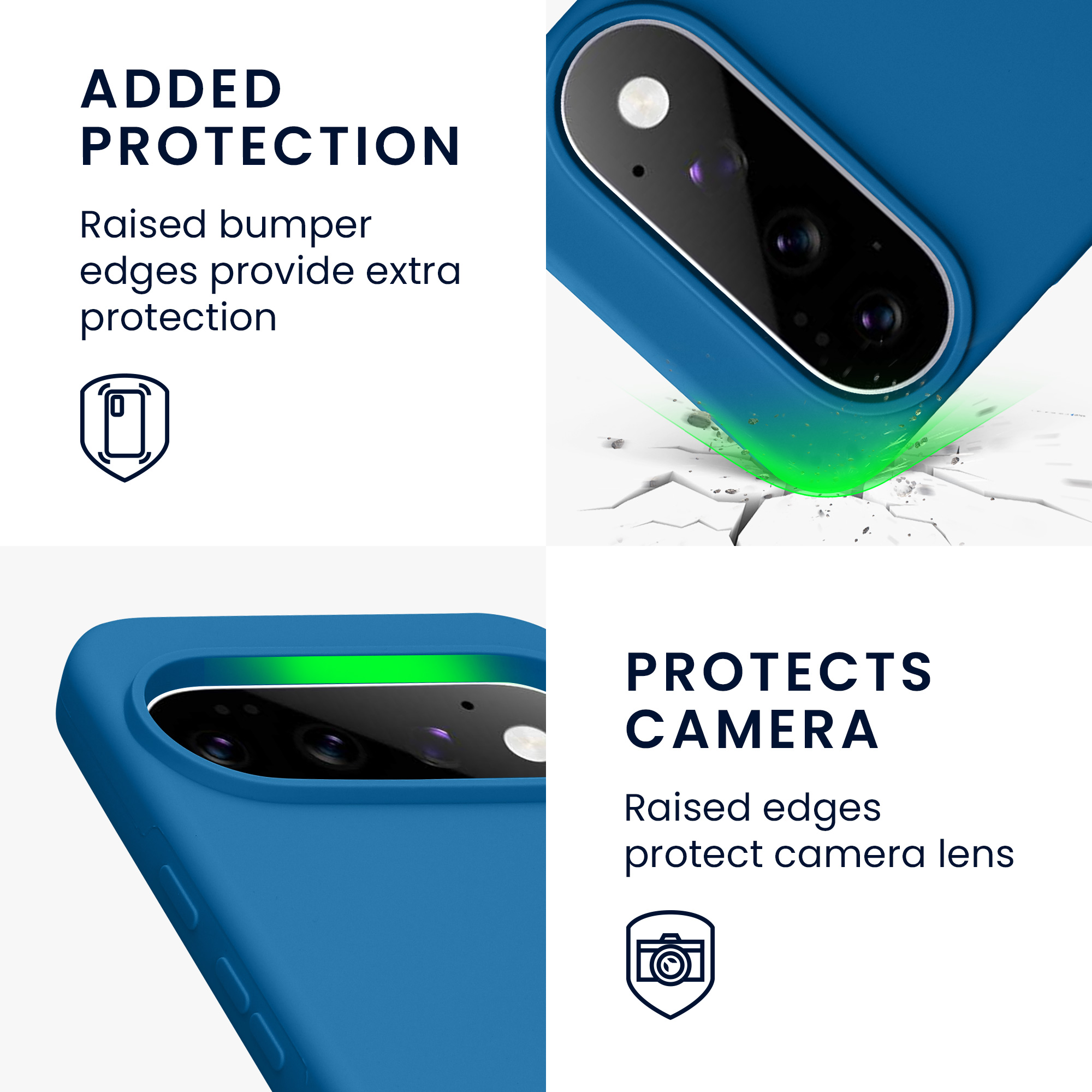 Pouzdro pro Google Pixel 11 Pro XL kwmobile silikonové - modrý korál