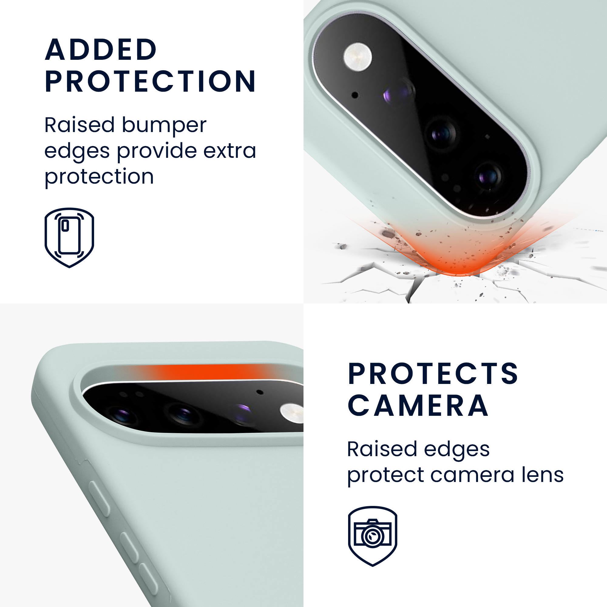 Pouzdro pro Google Pixel 11 Pro XL kwmobile silikonové - světle mátová