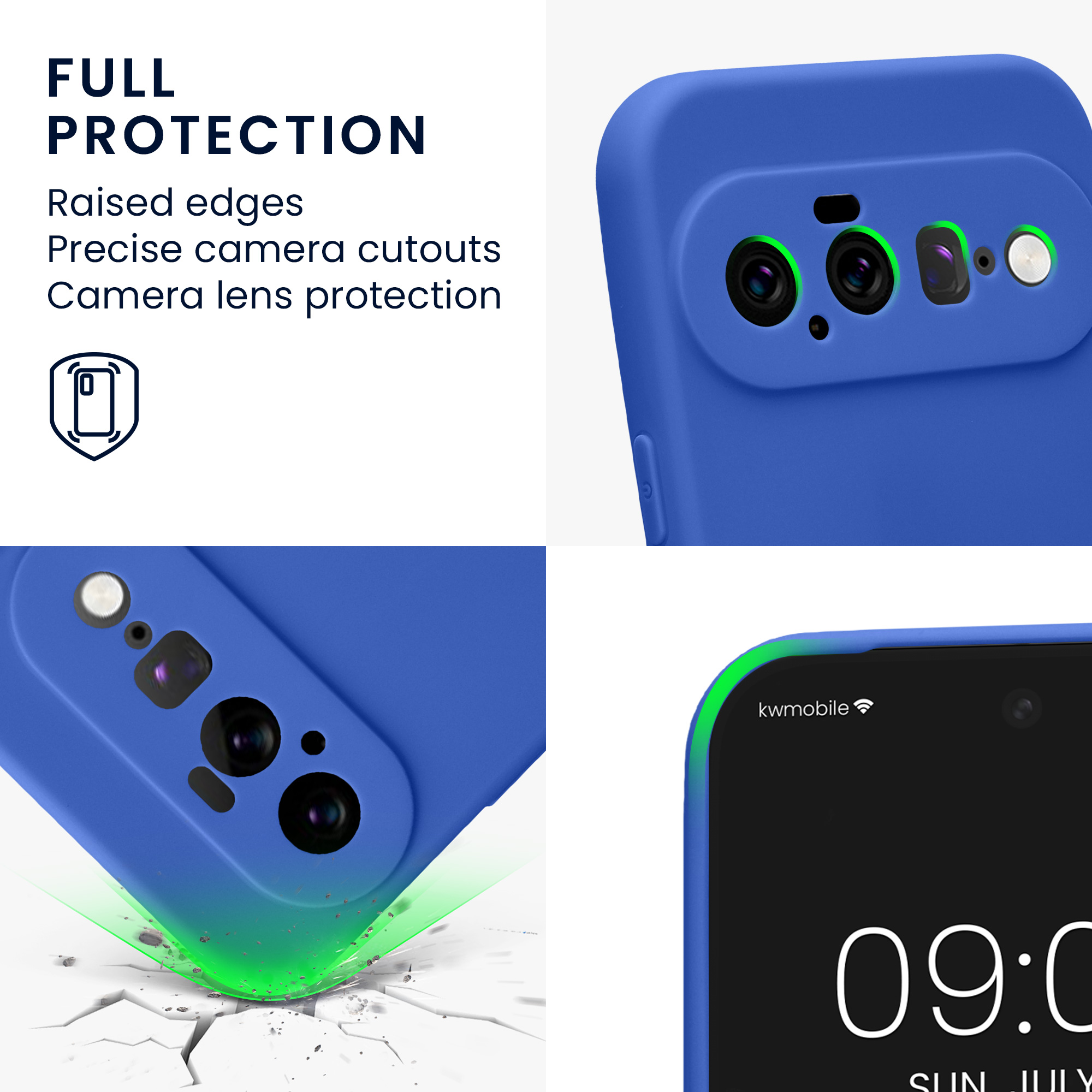 Pouzdro pro Google Pixel 11 kwmobile tenké TPU - baltská modrá
