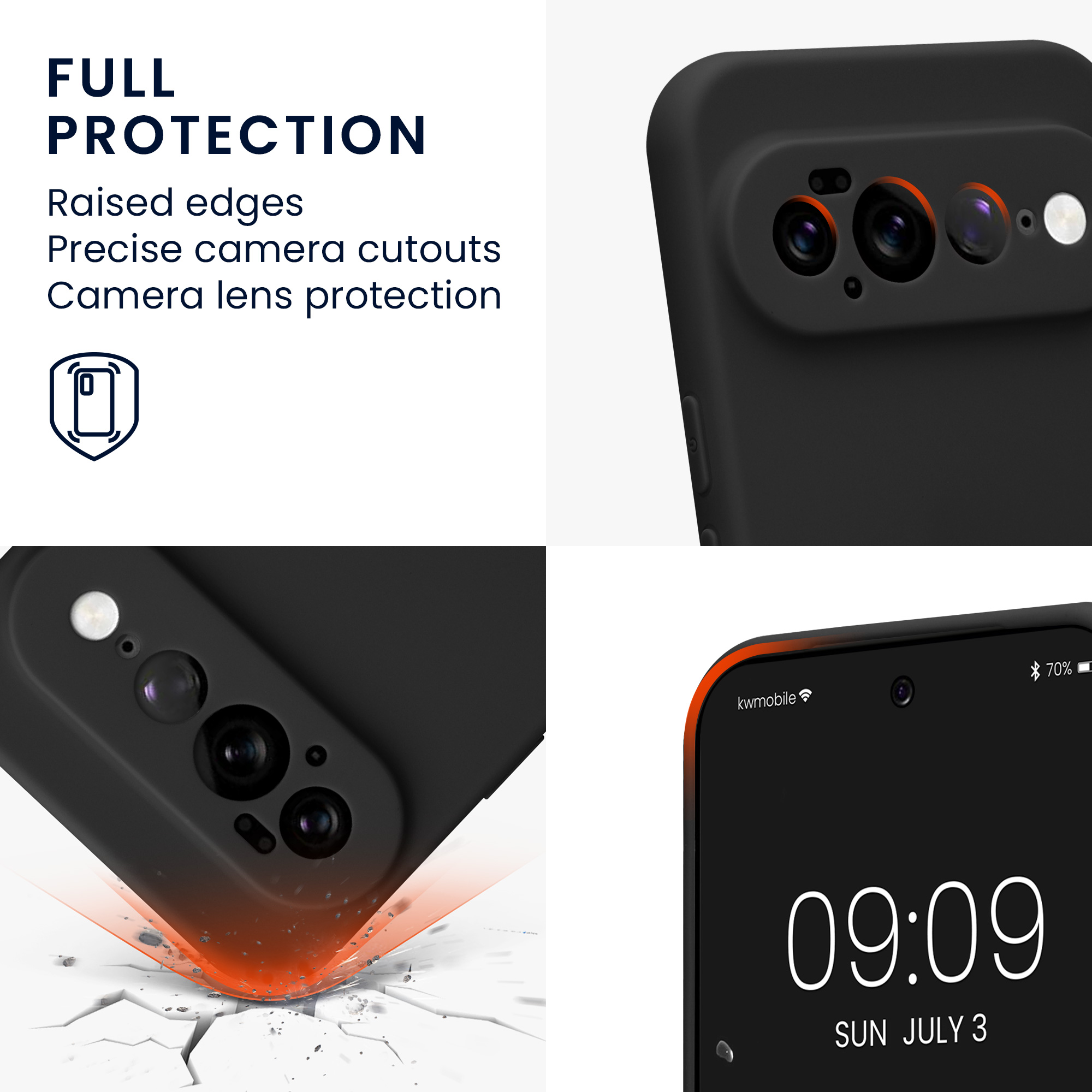 Pouzdro pro Google Pixel 11 Pro XL kwmobile tenké TPU - matná černá