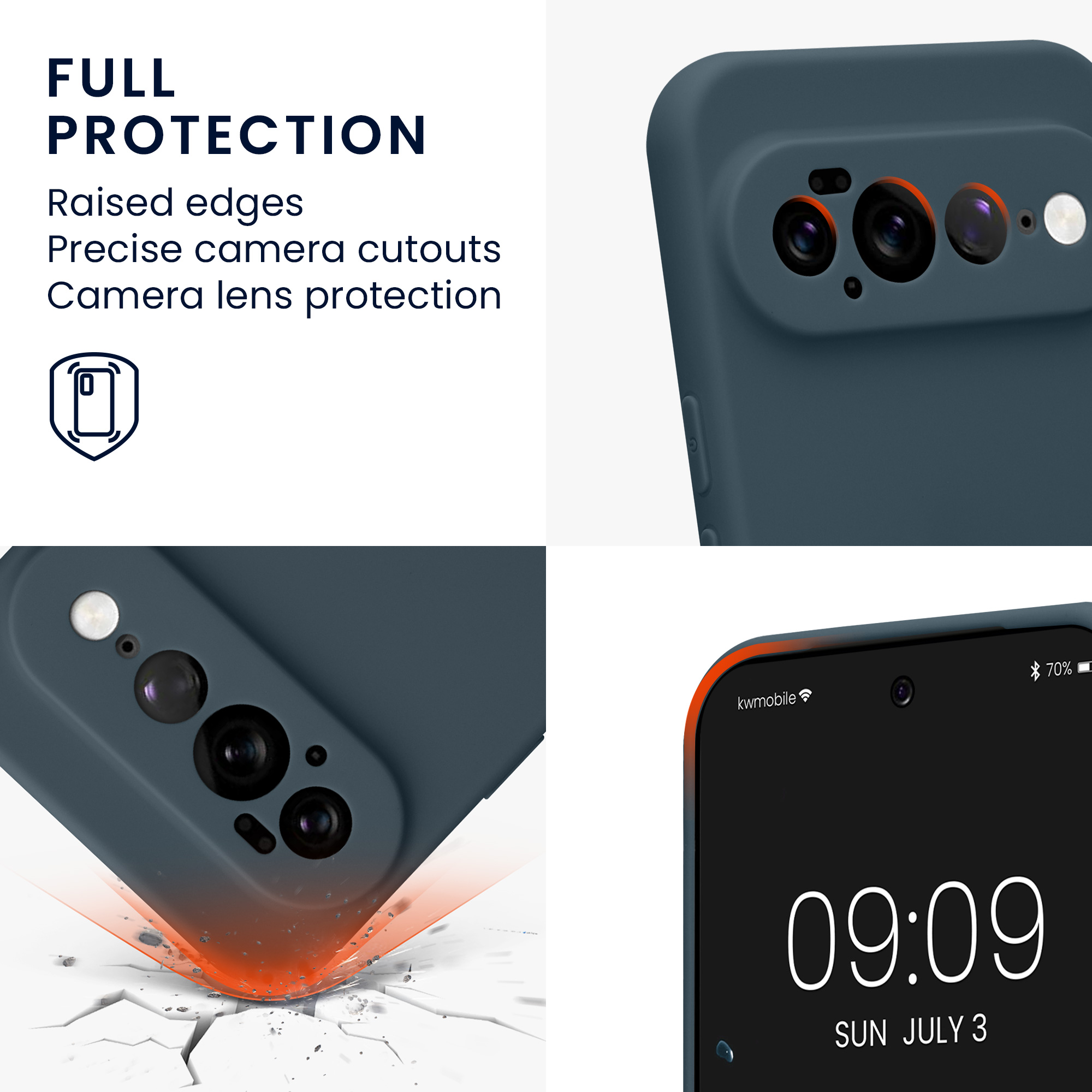 Pouzdro pro Google Pixel 11 Pro XL kwmobile tenké TPU - tmavá antracitová