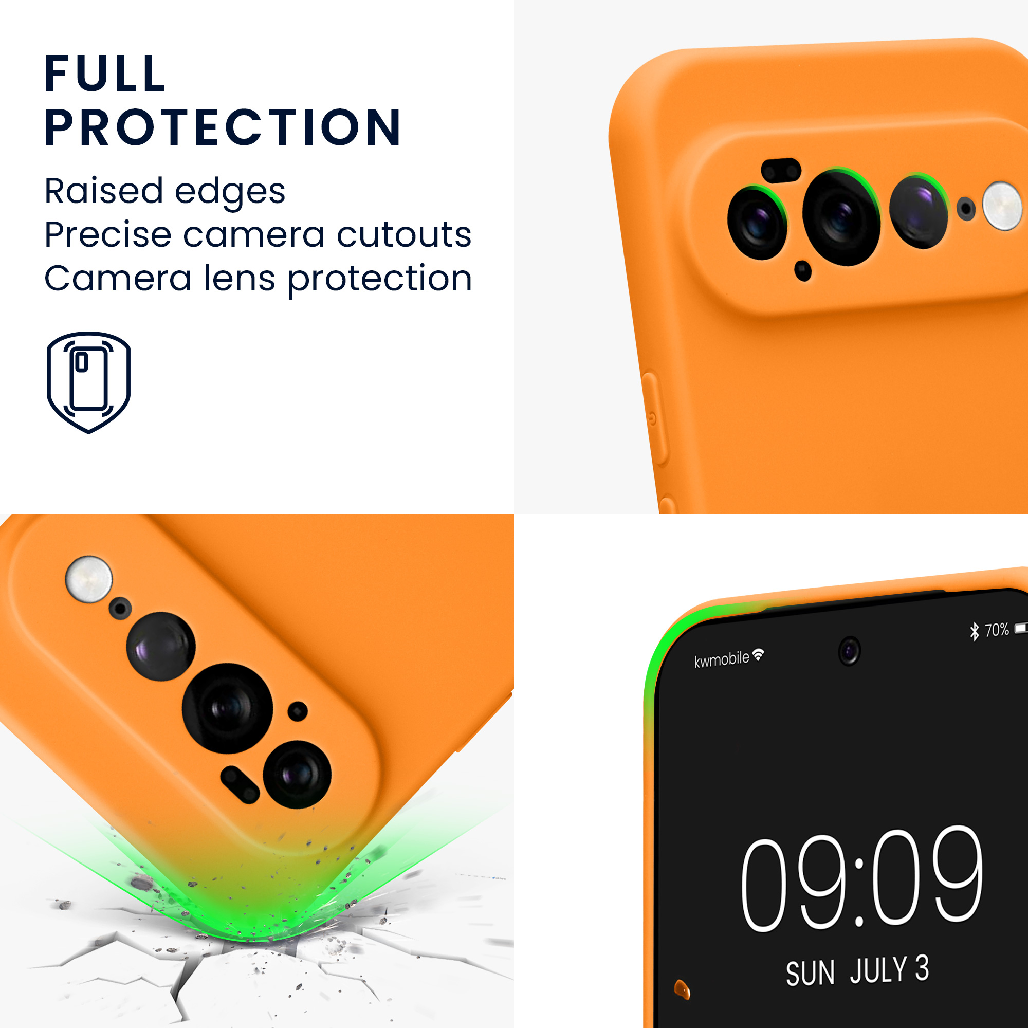 Pouzdro pro Google Pixel 11 Pro XL kwmobile tenké TPU - ovocná oranžová