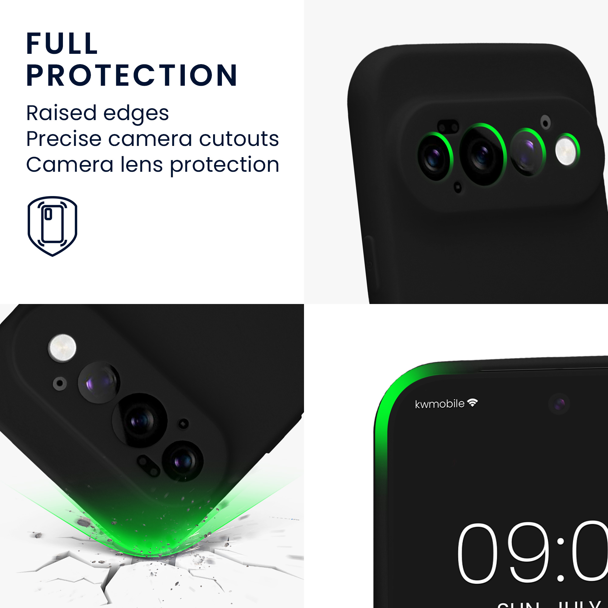 Pouzdro pro Google Pixel 11 Pro kwmobile tenké TPU - matná černá