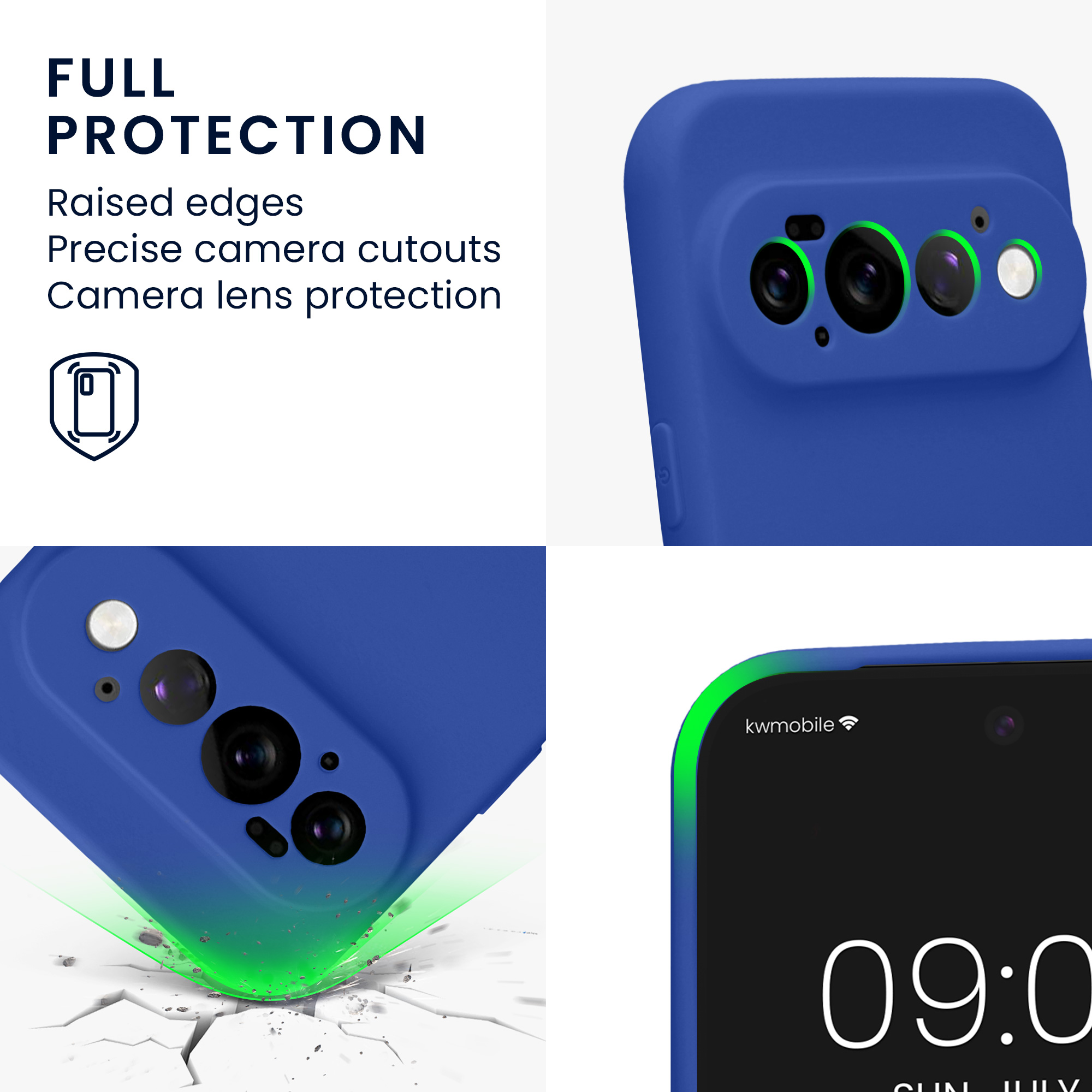 Pouzdro pro Google Pixel 11 Pro kwmobile tenké TPU - baltská modrá
