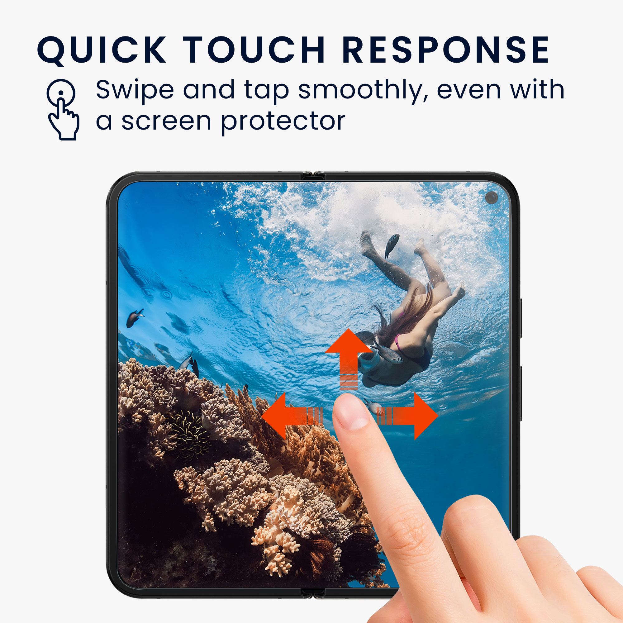 Ochranné fólie na displej pro Google Pixel 11 Pro Fold kwmobile - sada 3 čirých ochranných fólií na telefon