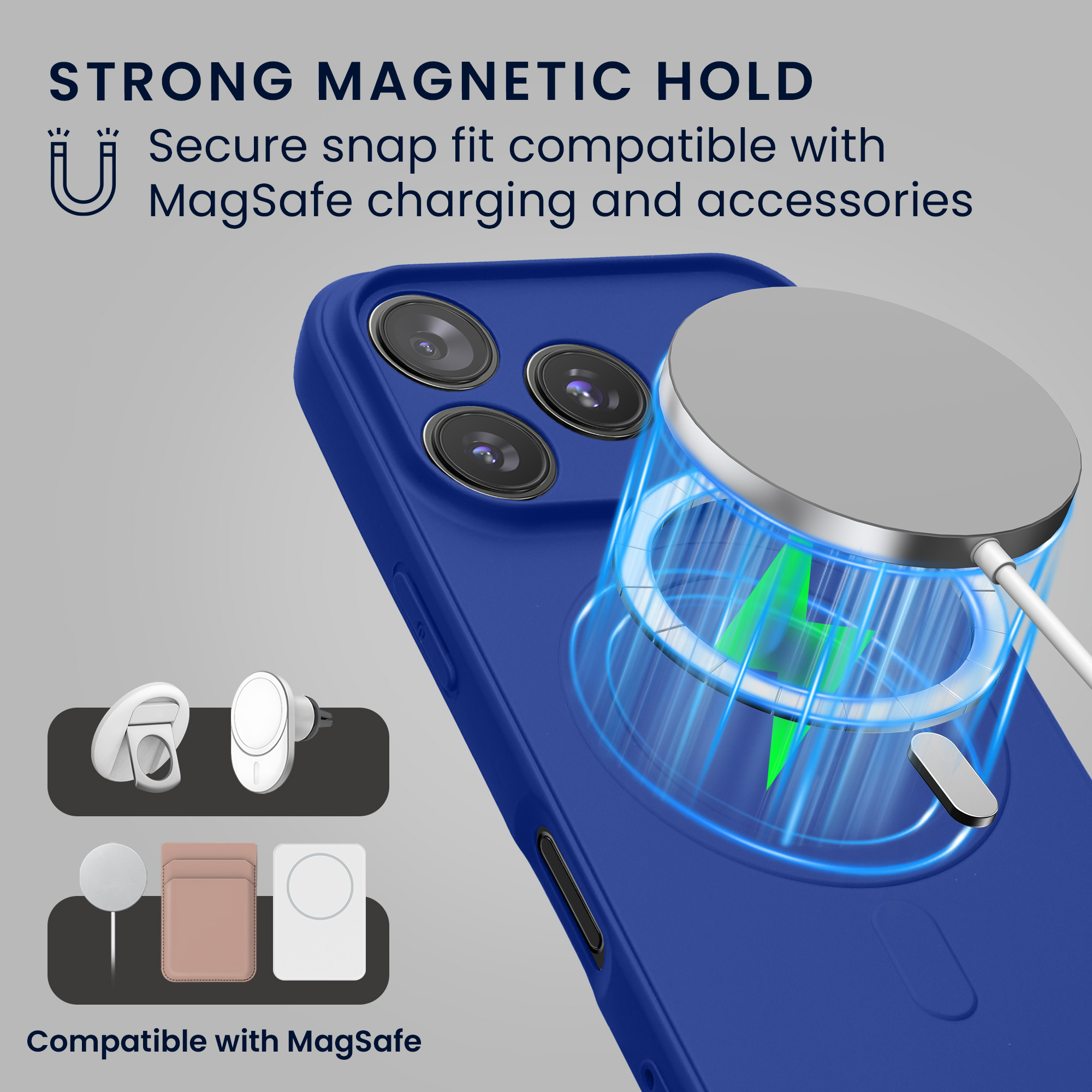 Kryt s MagSafe na mobil Apple iPhone 18 Pro / 17 Pro - kwmobile, baltský modrý