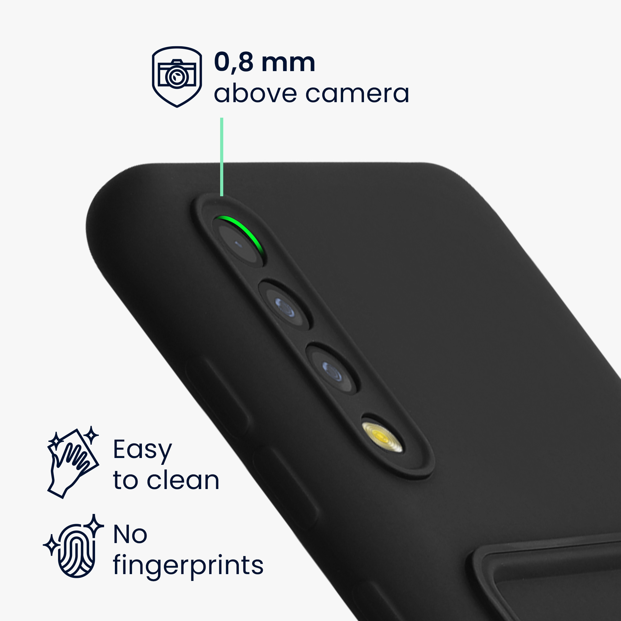 Kryt na mobil Samsung Galaxy A50 kwmobile TPU s přihrádkou na kartu Černá