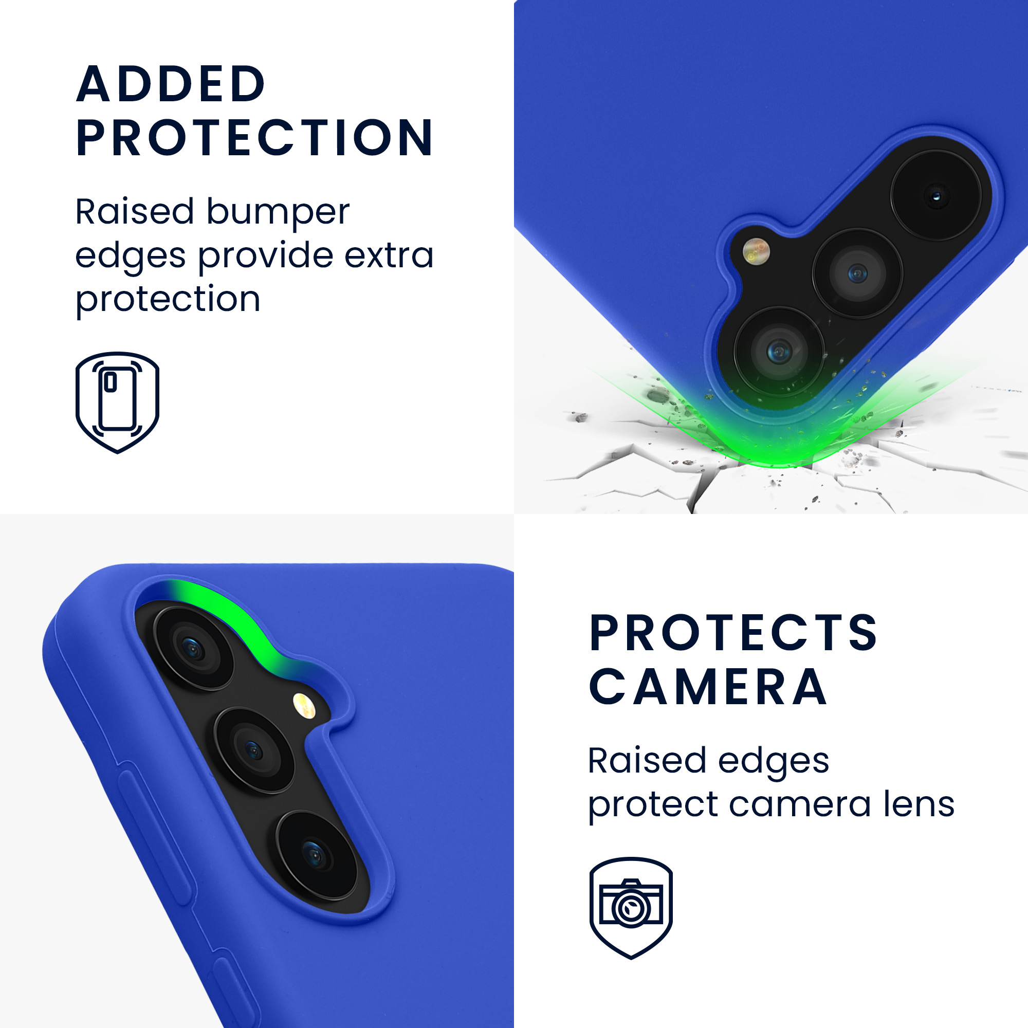 Kryt na mobil Samsung Galaxy A55 5G kwmobile TPU Baltická modrá