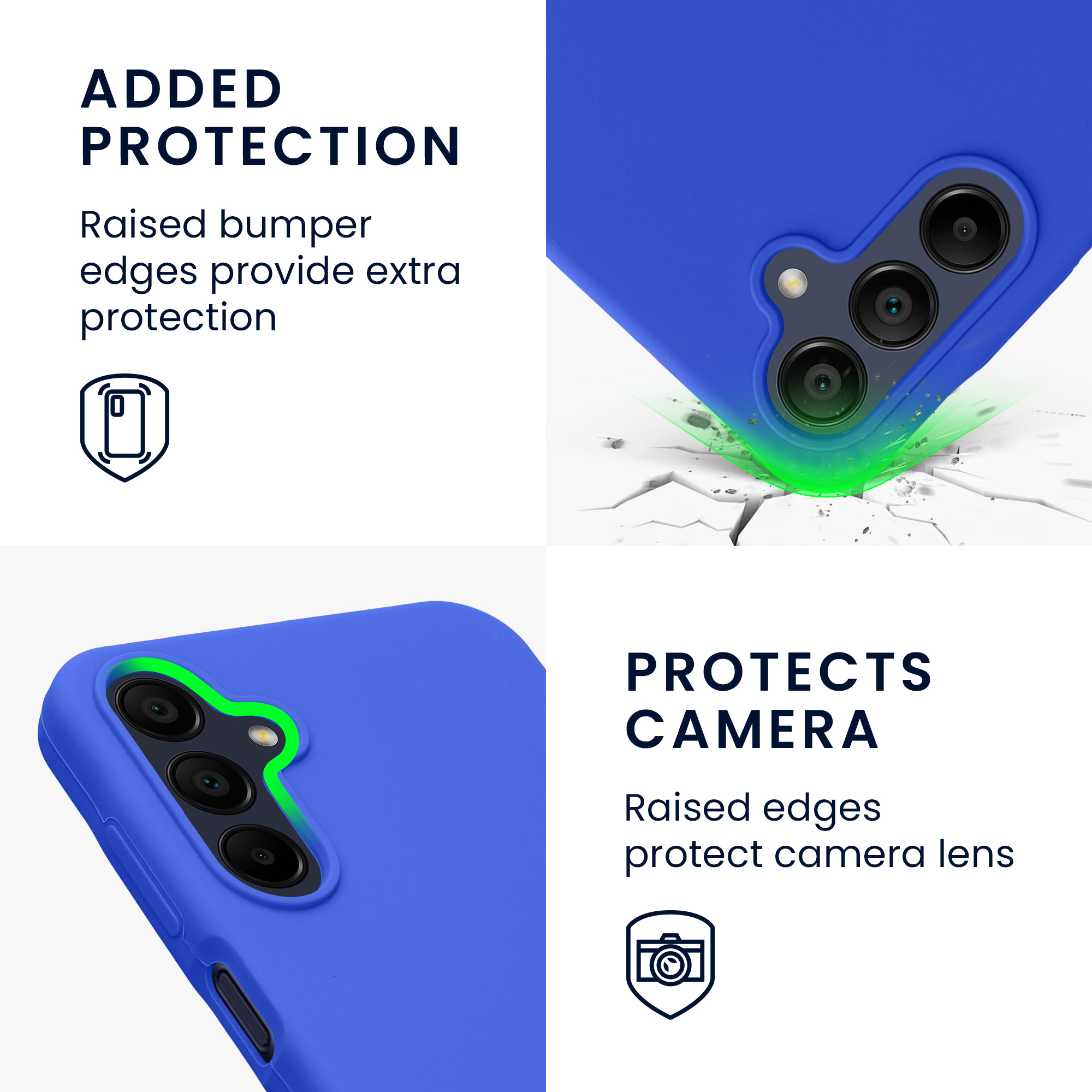 Kryt na mobil Samsung Galaxy A15 5G kwmobile TPU Baltická modrá