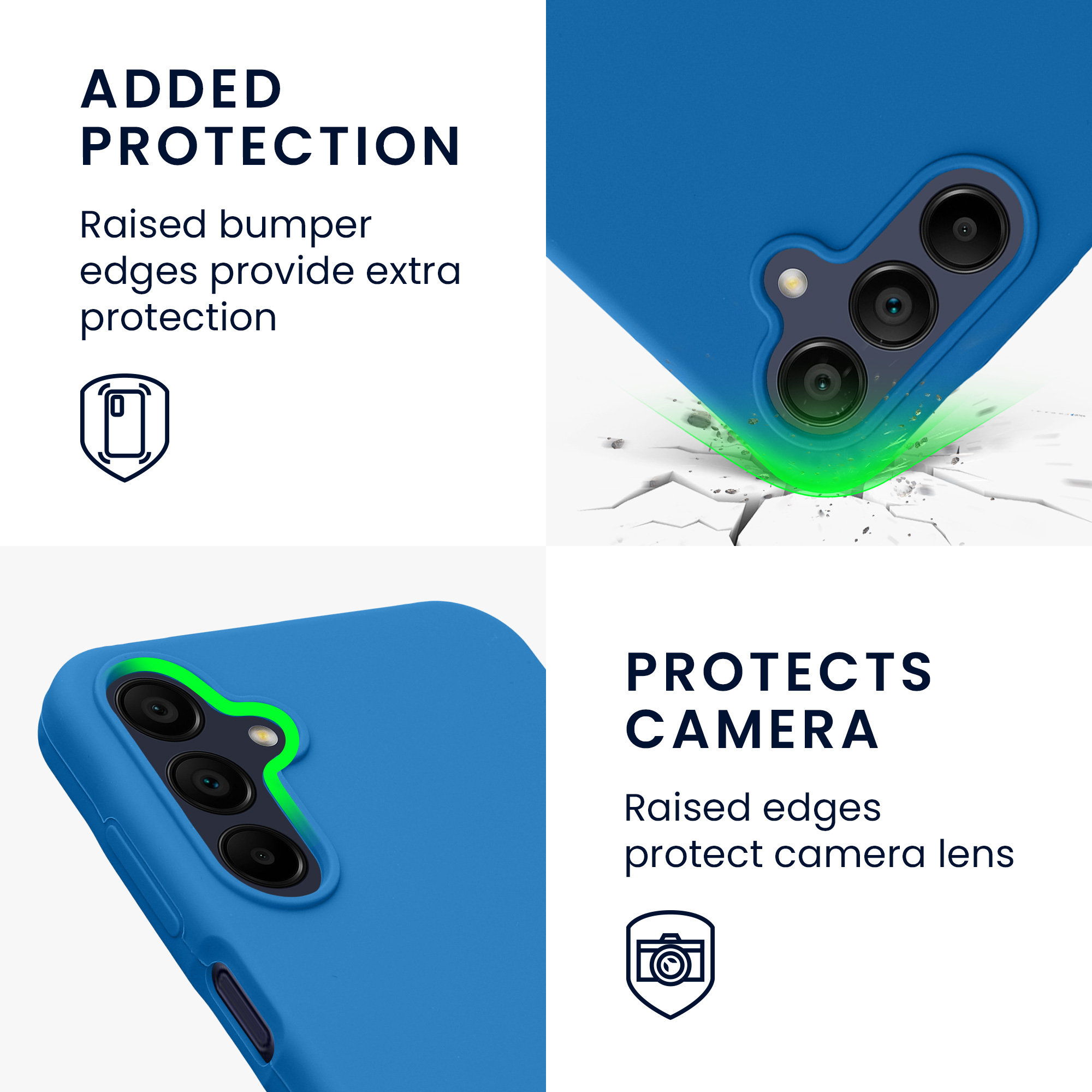 Kryt na mobil Samsung Galaxy A15 5G kwmobile TPU Modrý útes