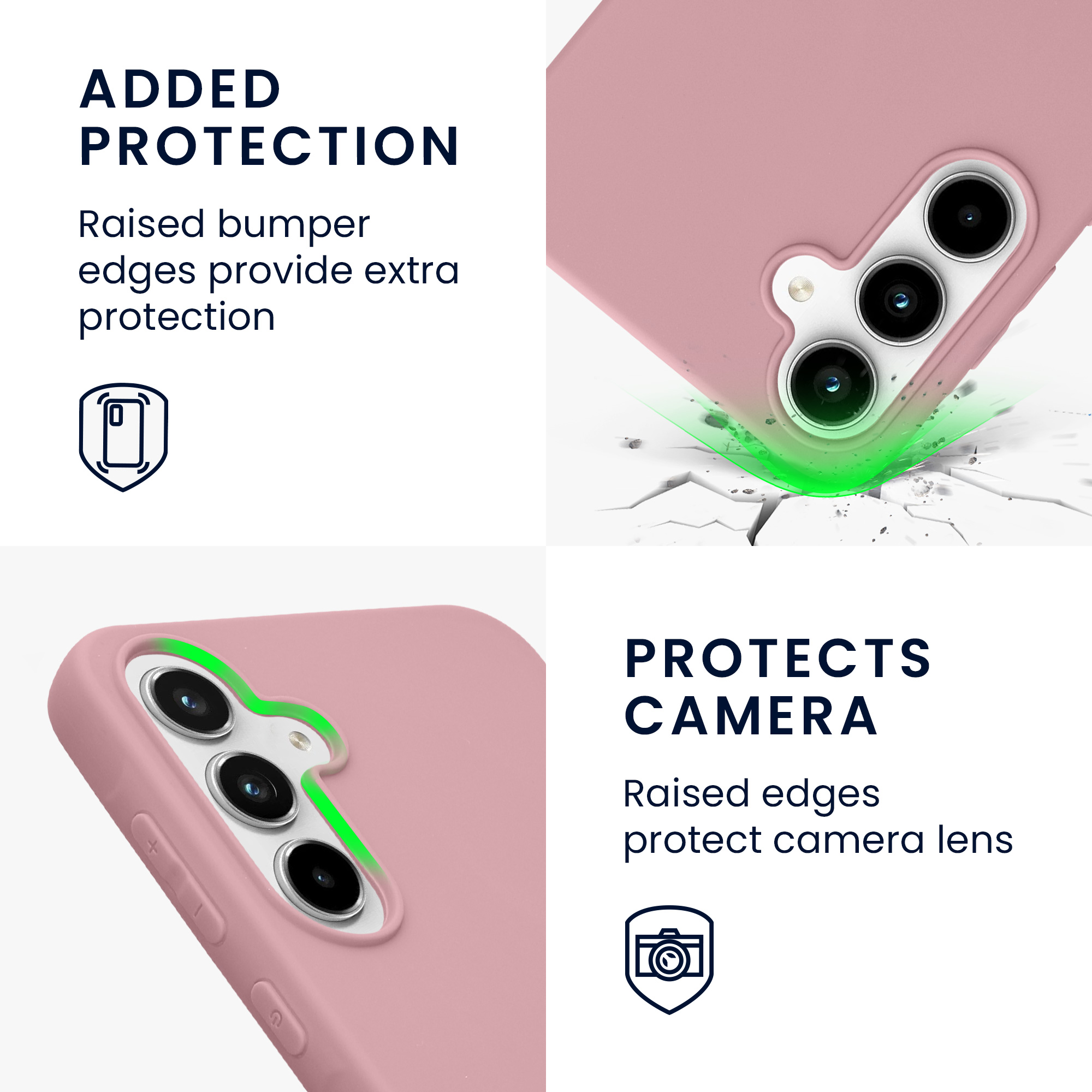 Pouzdro pro Samsung Galaxy A55 5G kwmobile TPU - matná starorůžová