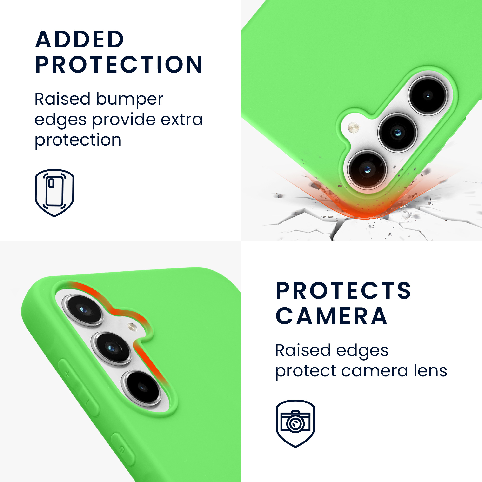 Pouzdro pro Samsung Galaxy A55 5G kwmobile TPU - limetkově zelená