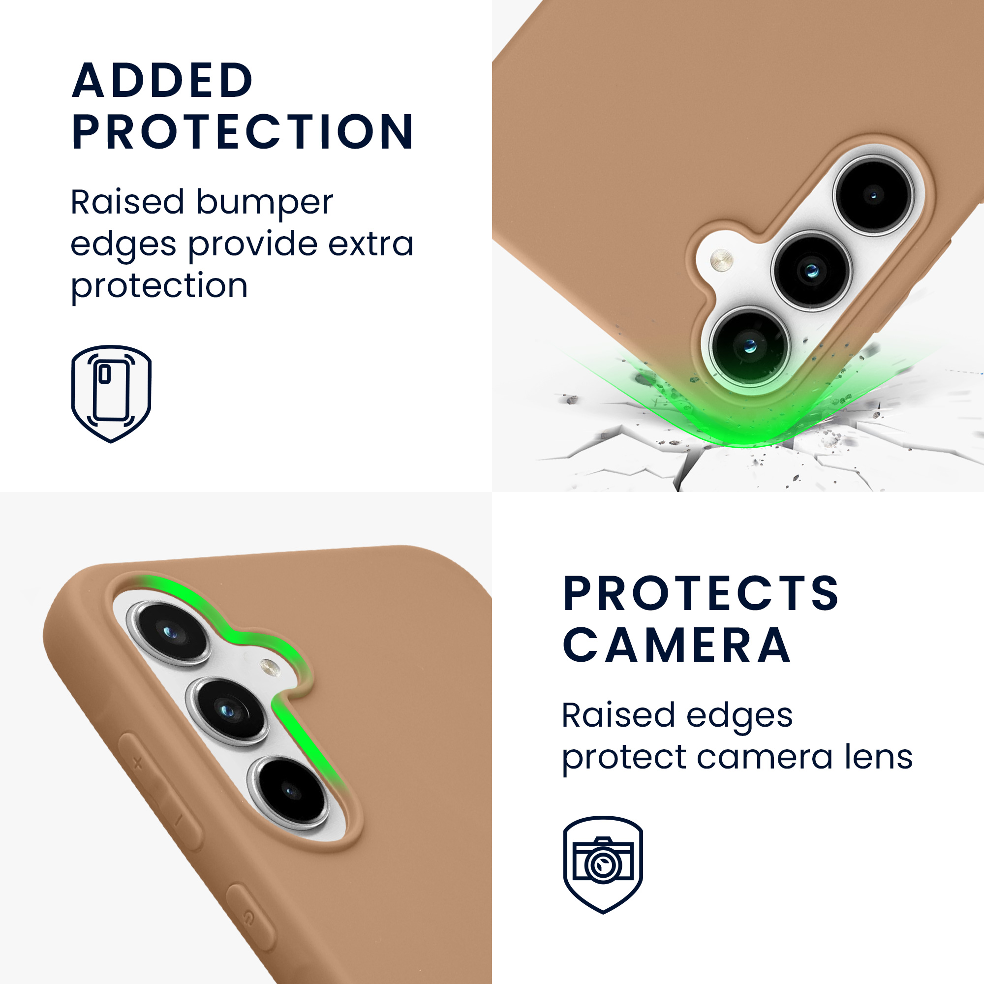 Pouzdro pro Samsung Galaxy A55 5G kwmobile TPU - kapučínová