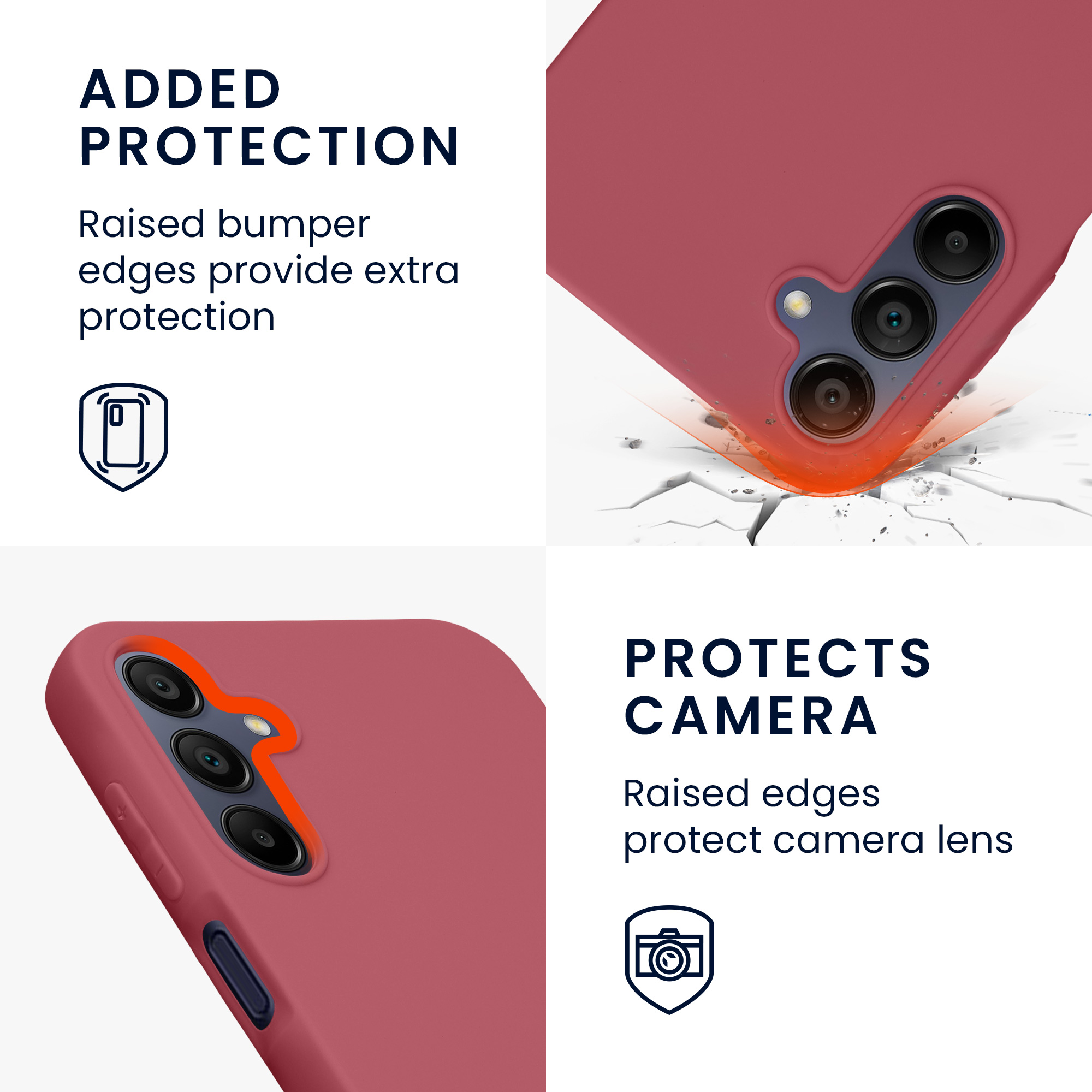 Kryt na mobil Samsung Galaxy A15 5G kwmobile TPU Tmavě růžová