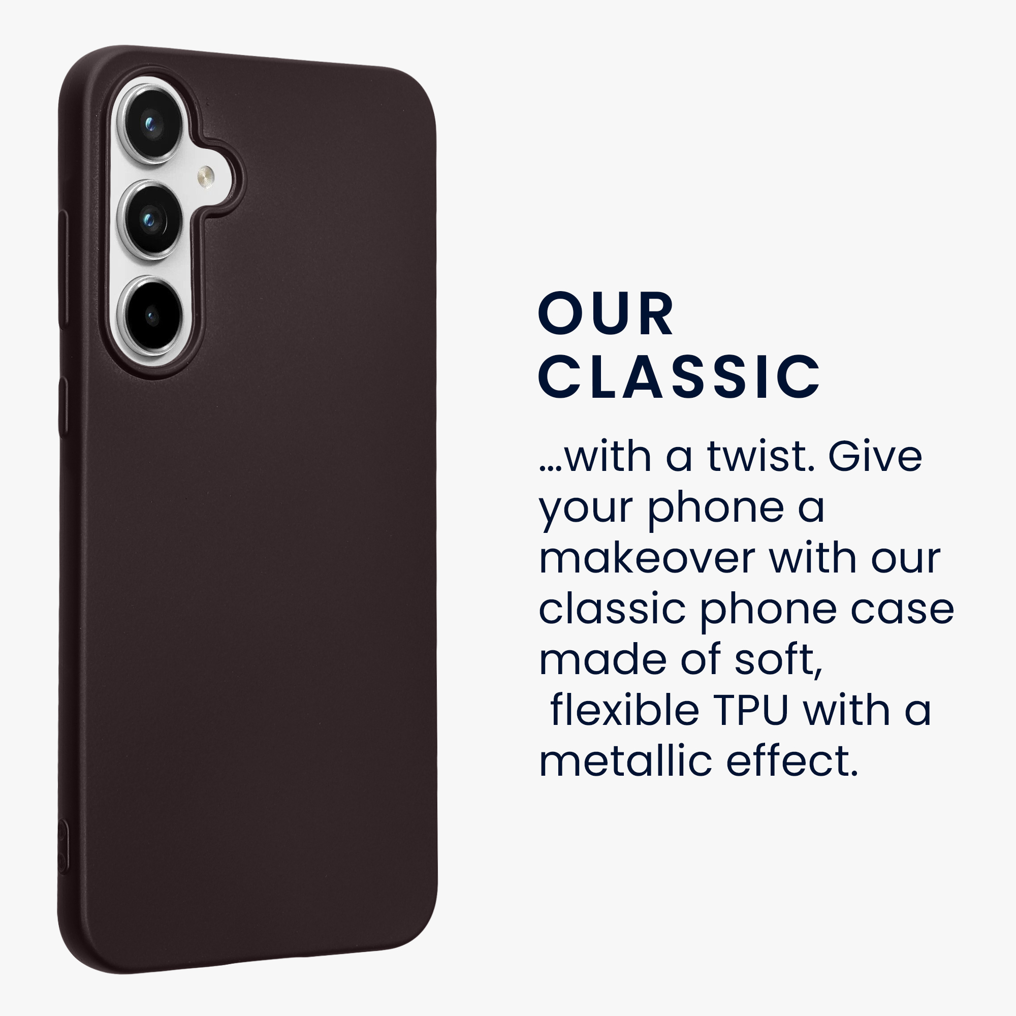 Kryt na mobil Samsung Galaxy A55 5G kwmobile TPU metalický Metalická ostružinová