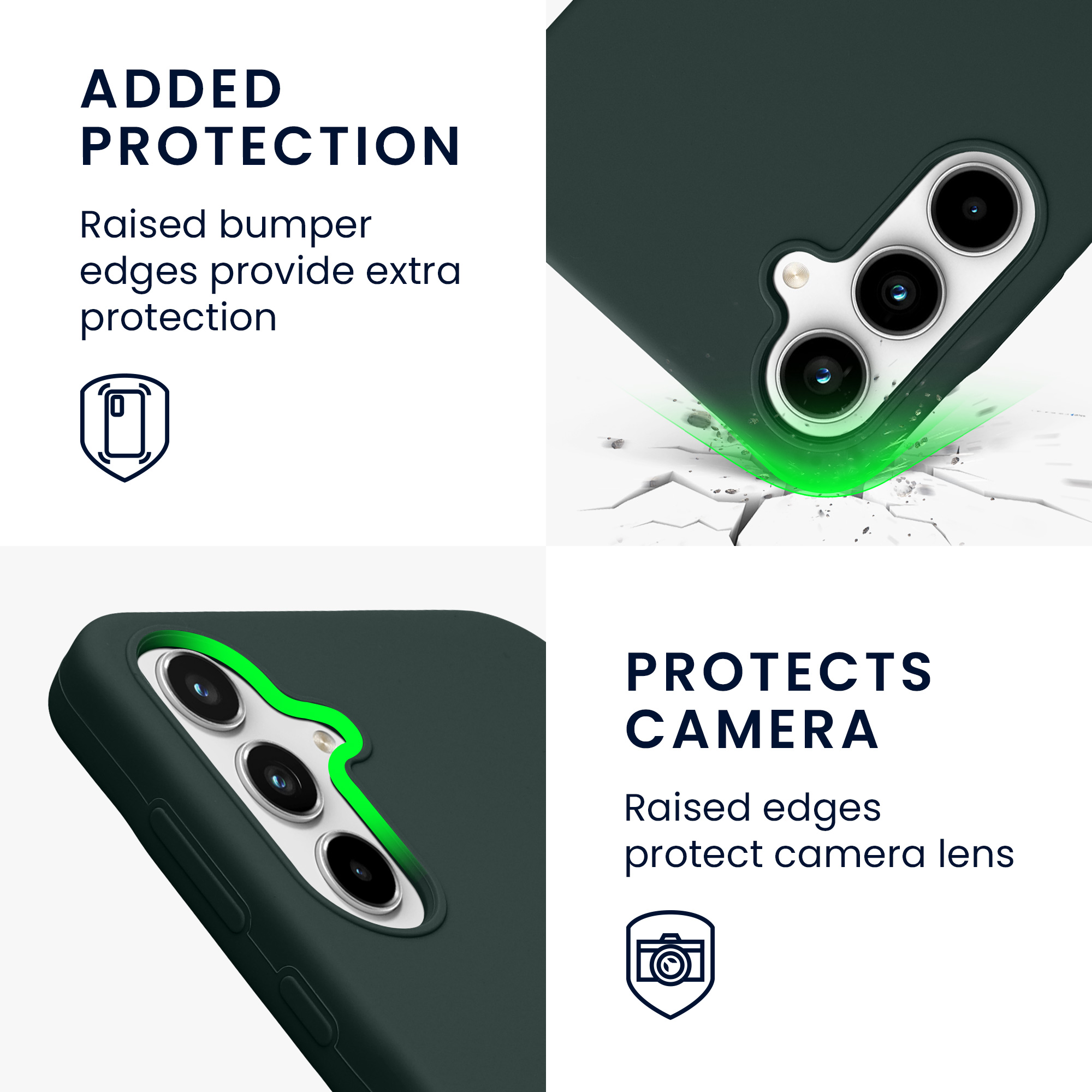 Kryt na mobil Samsung Galaxy A35 kwmobile TPU mechově zelený