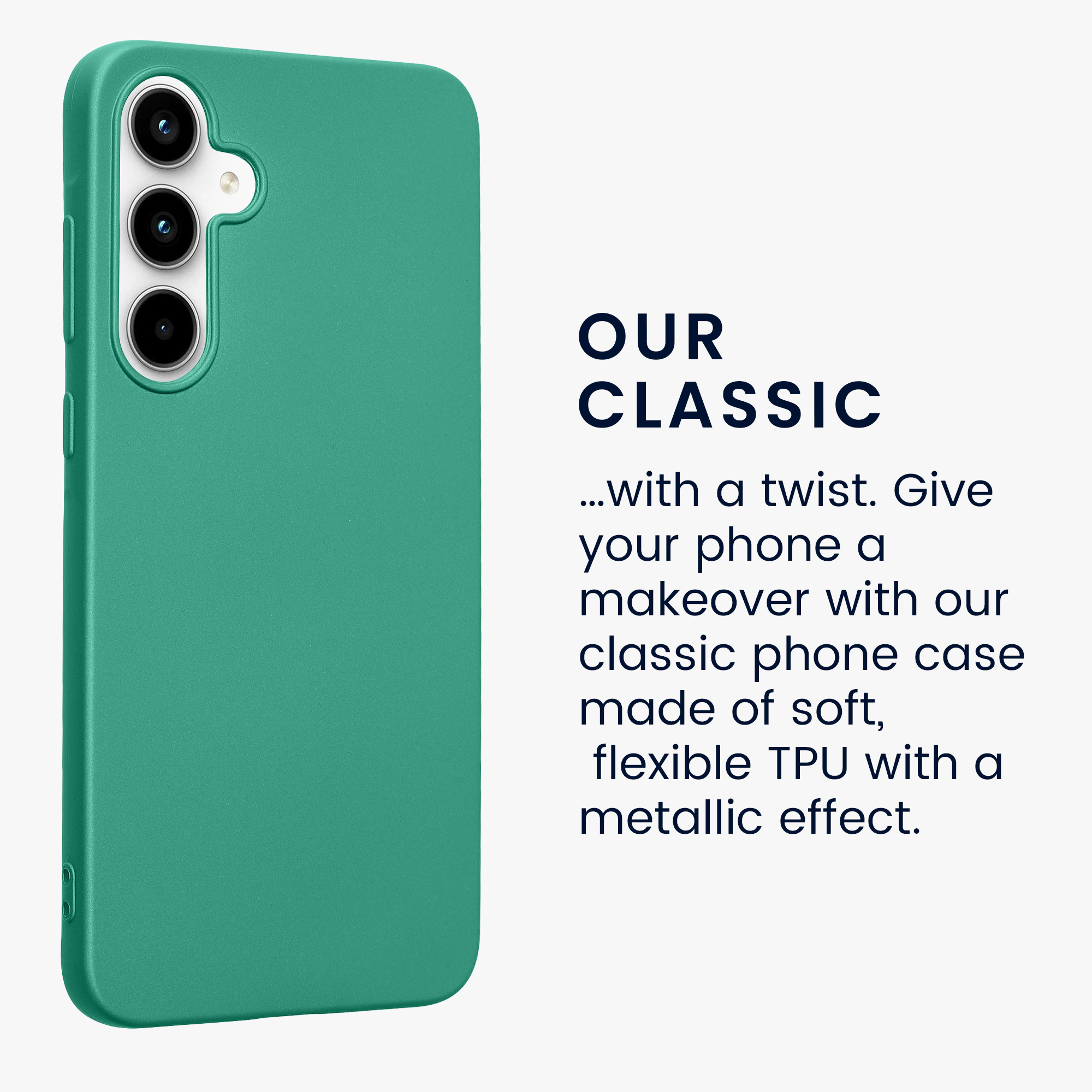 Metalický kryt na mobil Samsung Galaxy A35 kwmobile metalicky tmavě zelený