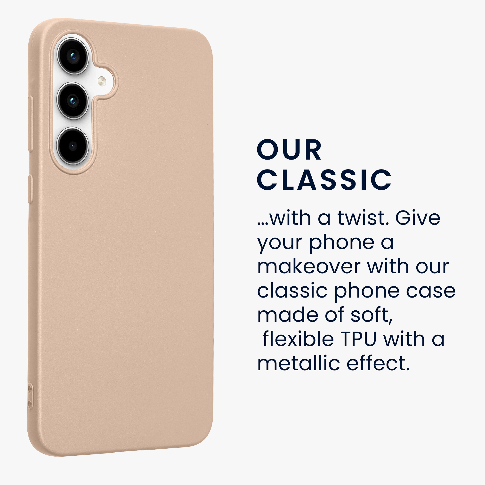 Pouzdro pro Samsung Galaxy A35 kwmobile tenké metalické silikonové - metalický zlatá
