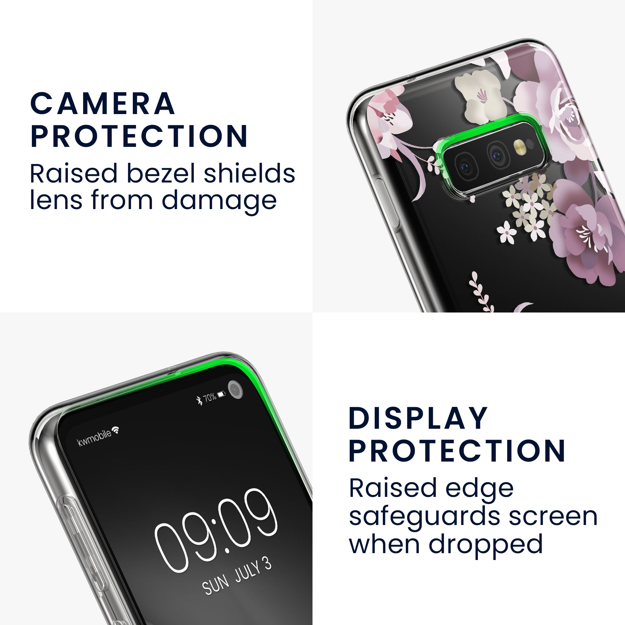 Čirý kryt na mobil Samsung Galaxy S10e kwmobile transparentní
