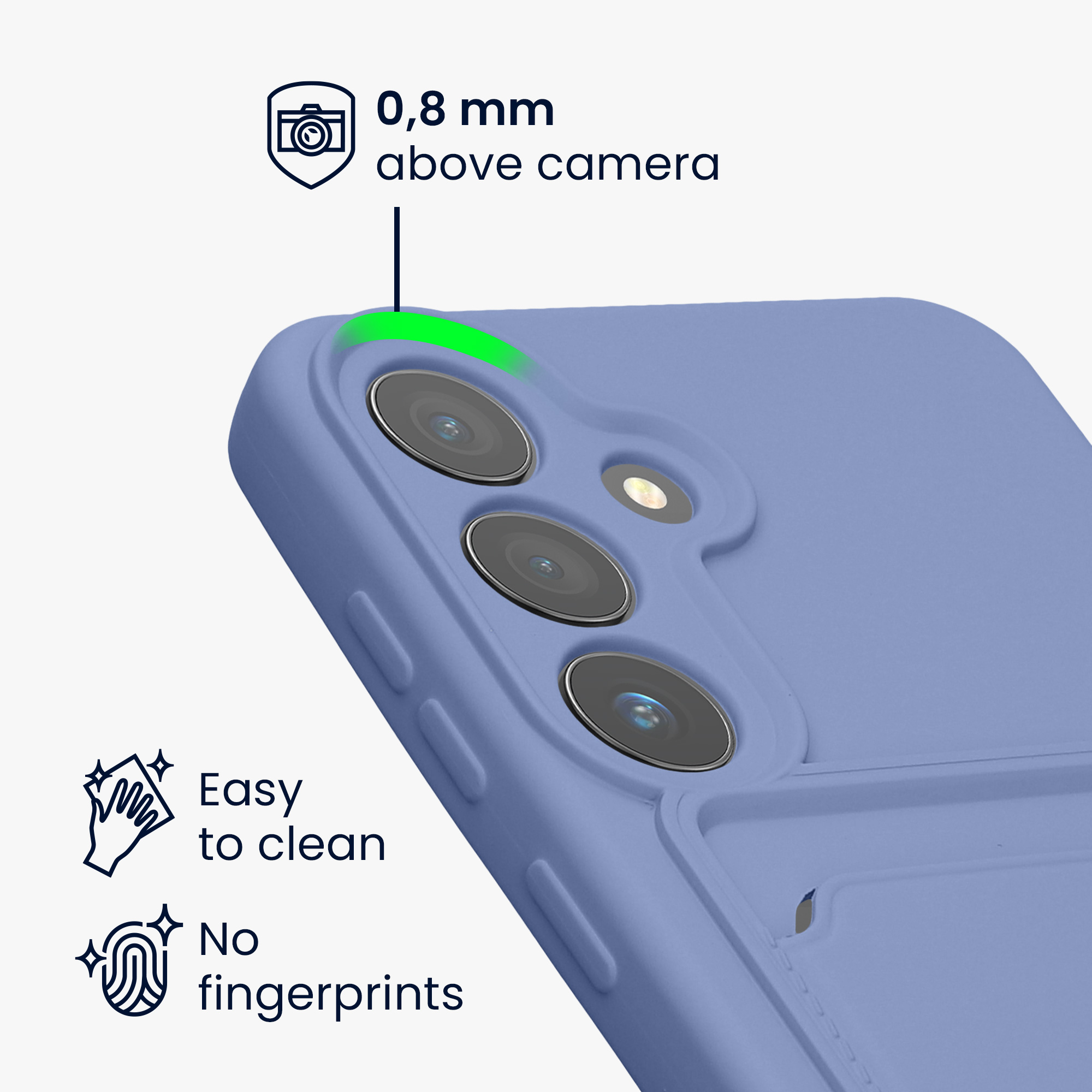 Kryt na mobil Galaxy S24 kwmobile s kartou levandulová