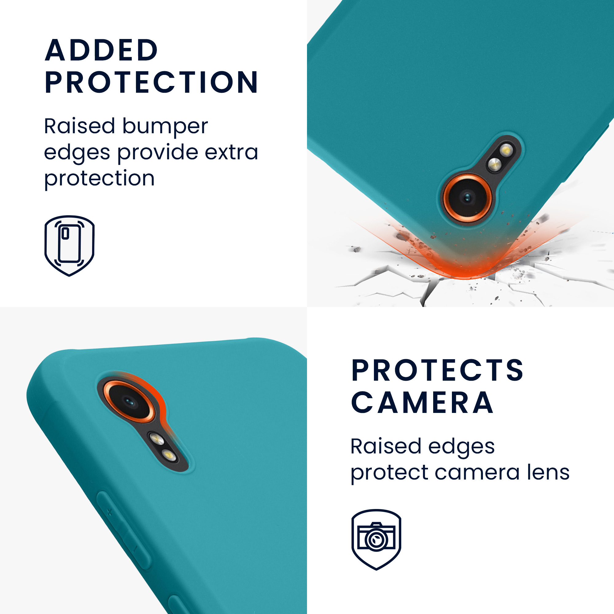 Kryt kwmobile pro Samsung Galaxy Xcover7 - matná tyrkysová