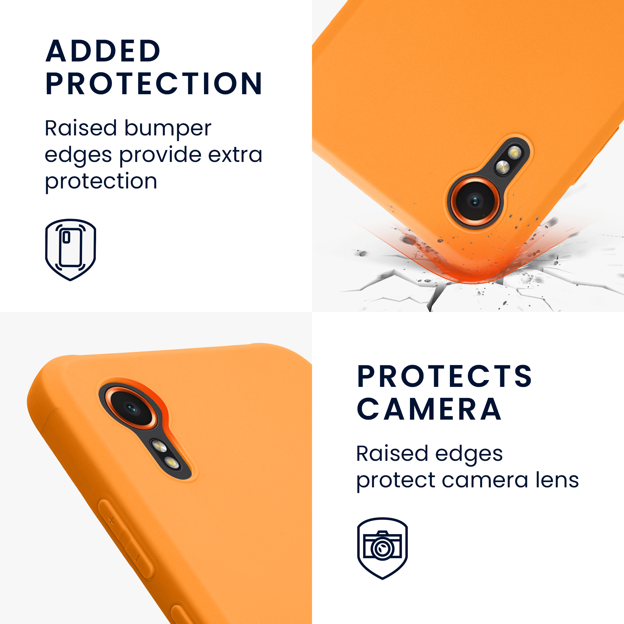 TPU kryt pro Samsung Galaxy XCover7 kwmobile ‑ ovocná oranžová