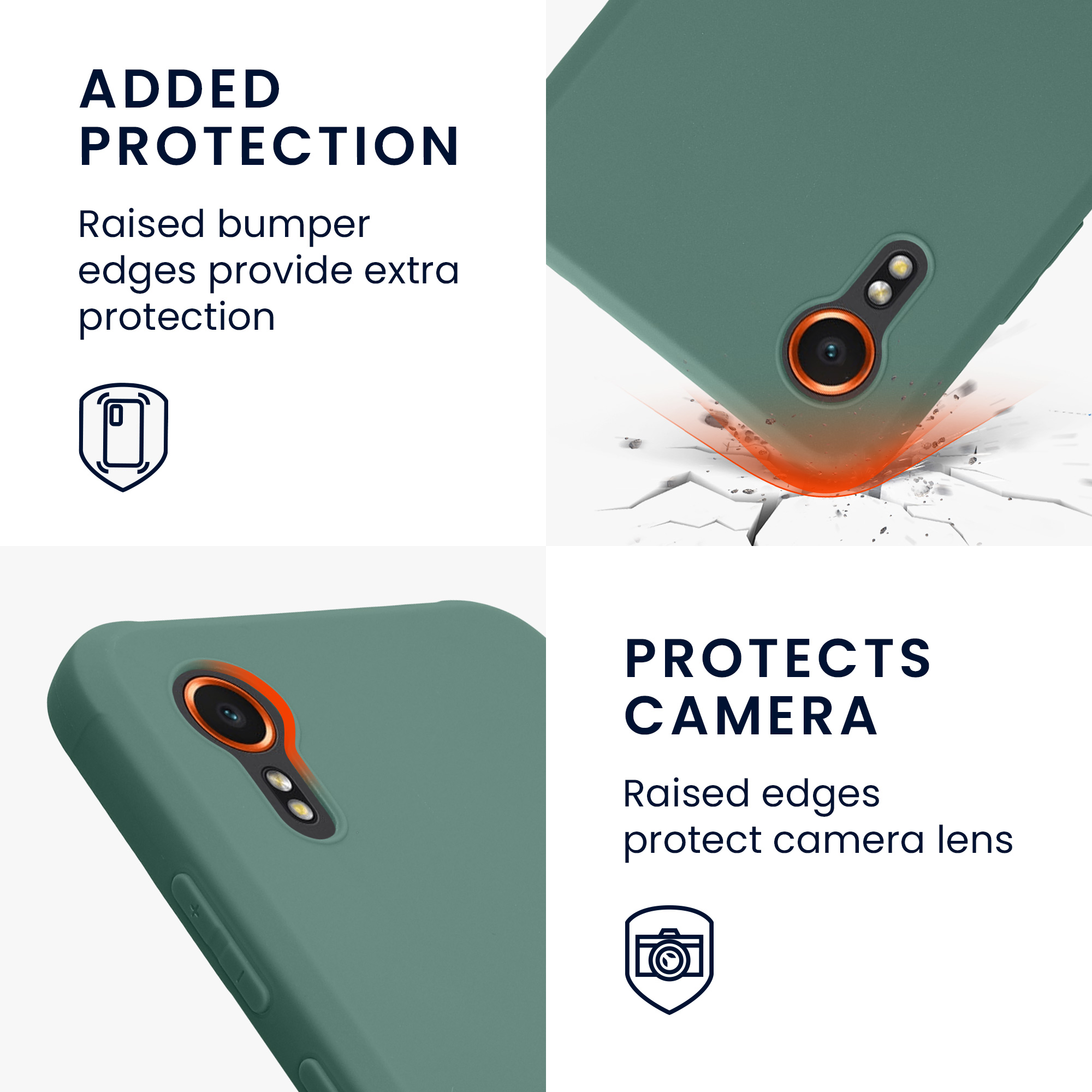 Kryt kwmobile pro Samsung Galaxy Xcover7 - lesní zelená