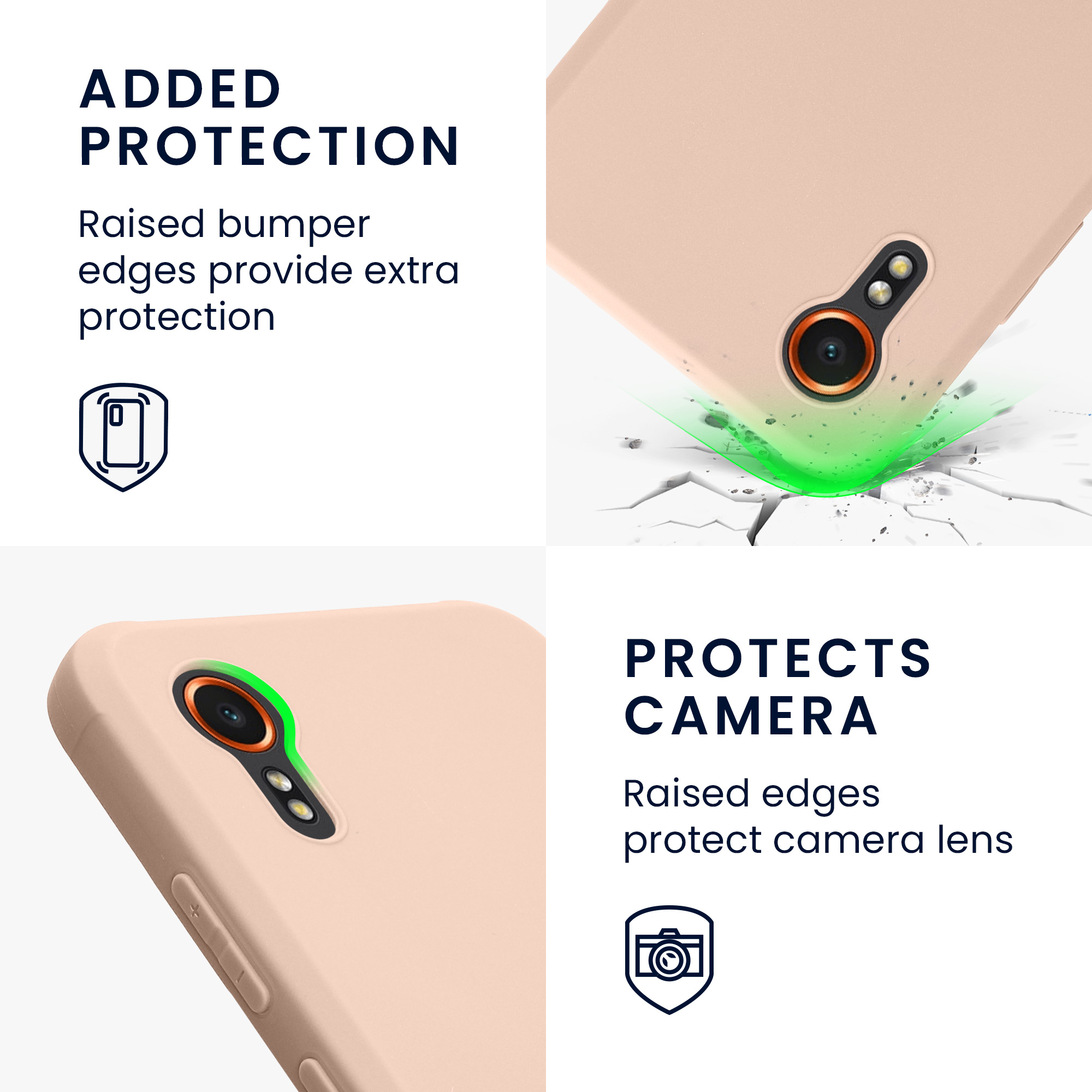Kryt kwmobile pro Samsung Galaxy Xcover7 - Coconut Swirl