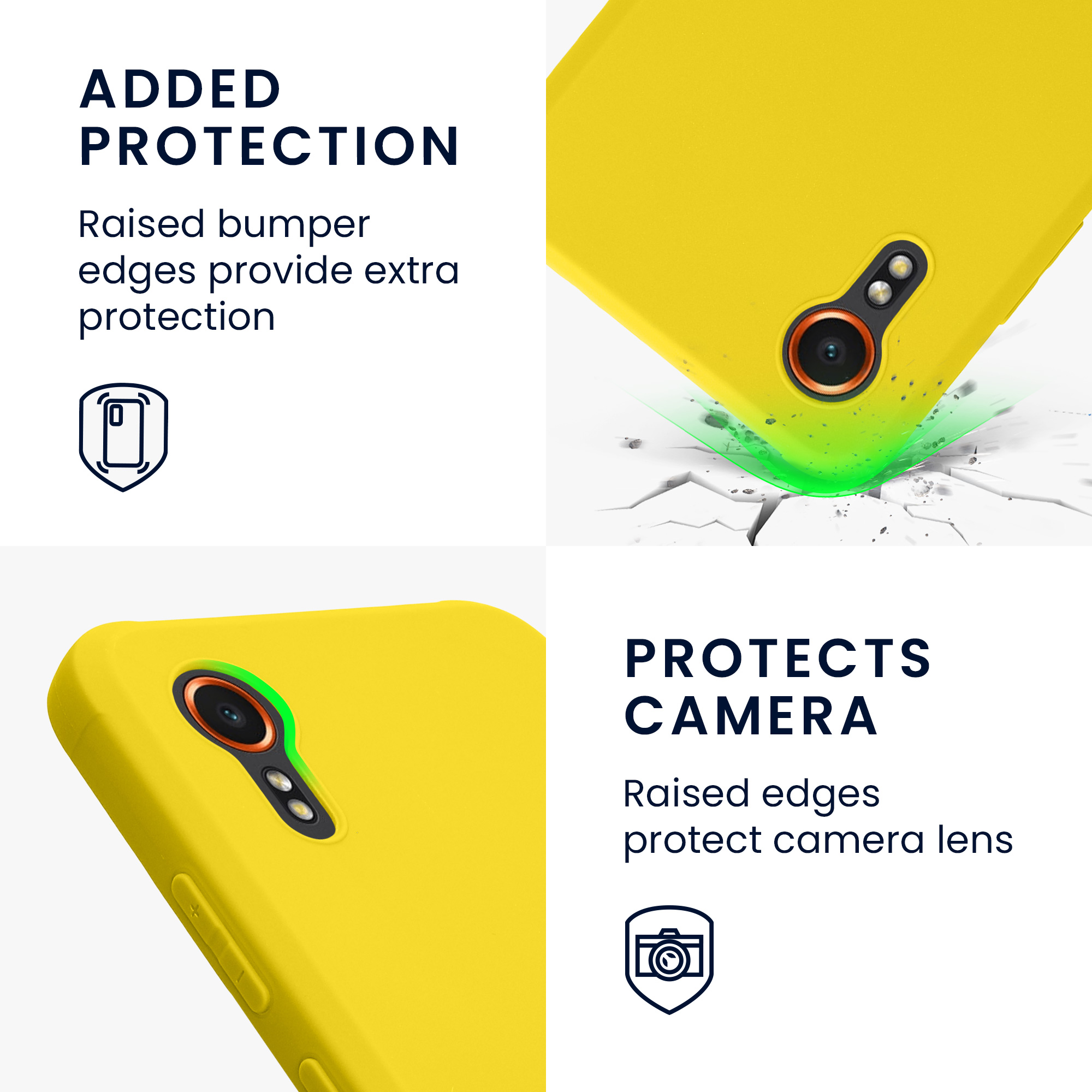 Pouzdro pro Samsung Galaxy Xcover7 kwmobile TPU - zářivě žlutá
