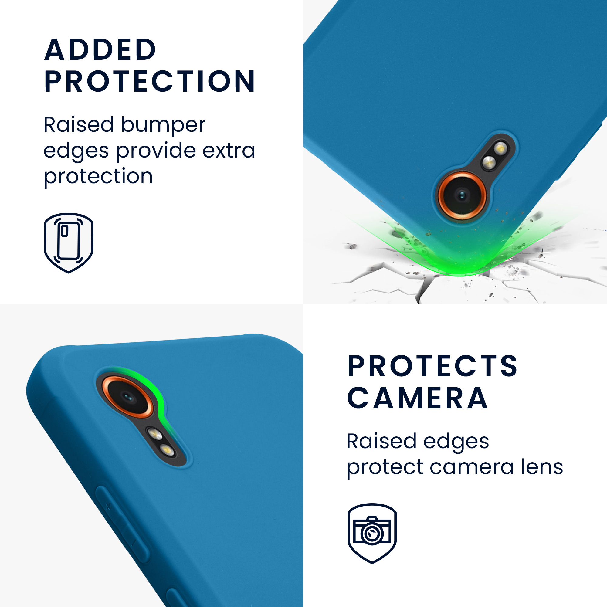 Pouzdro pro Samsung Galaxy Xcover7 kwmobile TPU - modrý korál