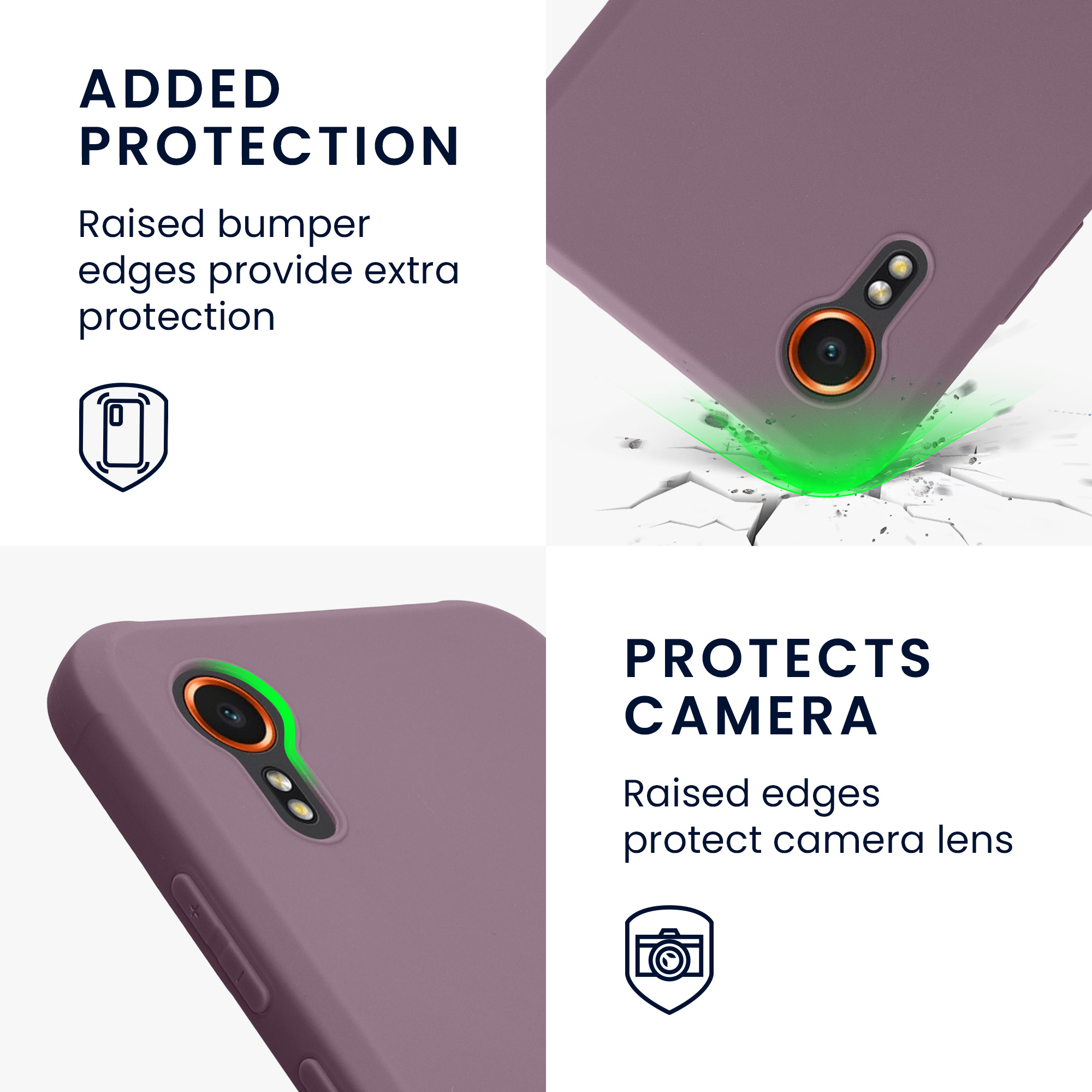 Pouzdro pro Samsung Galaxy Xcover7 kwmobile TPU - pastelová kosatcová