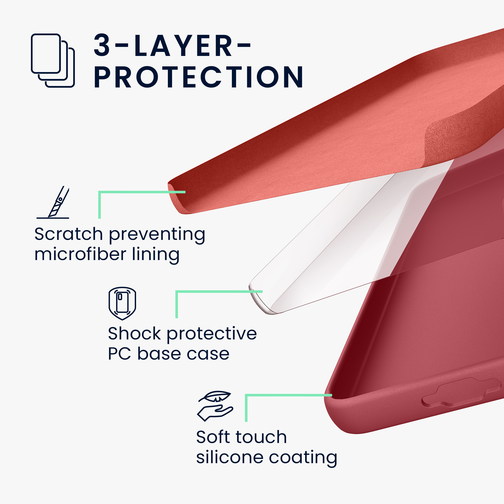Kryt na mobil Samsung Galaxy S24 FE kwmobile tmavě růžová Dark Rose