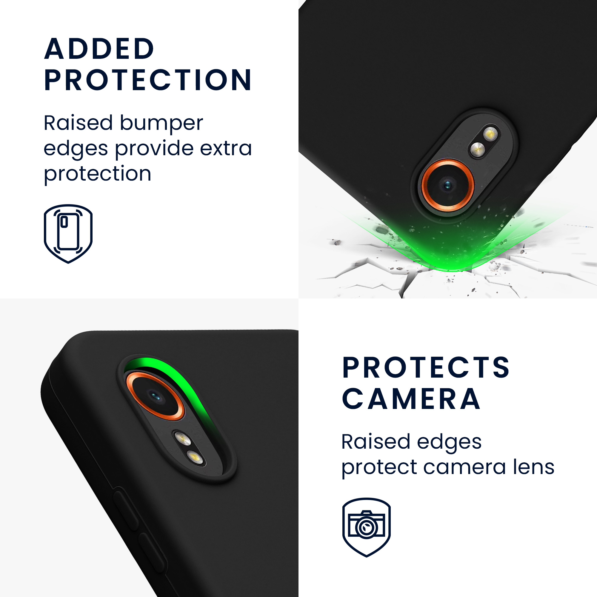 Pouzdro pro Samsung Galaxy Xcover7 kwmobile silikonové - černá