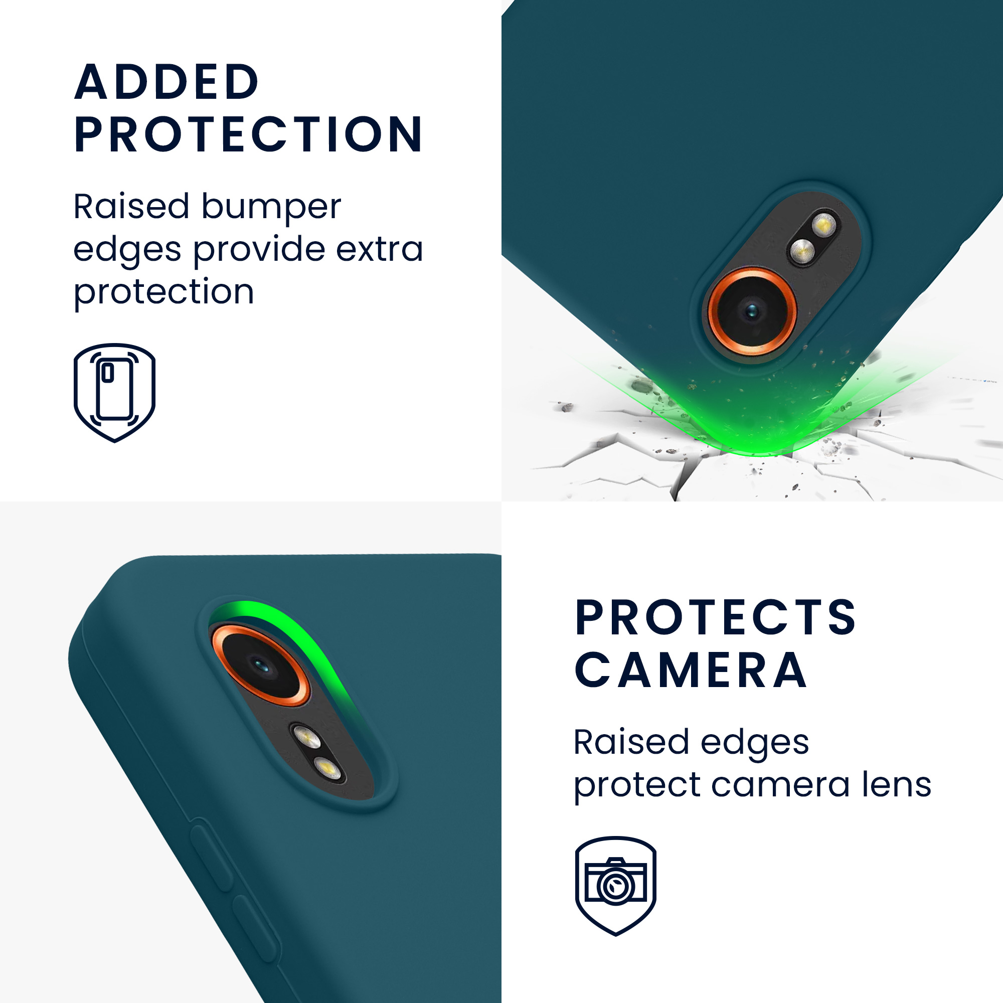 Kryt kwmobile pro Samsung Galaxy Xcover7 - Wireless Charging Teal Matte