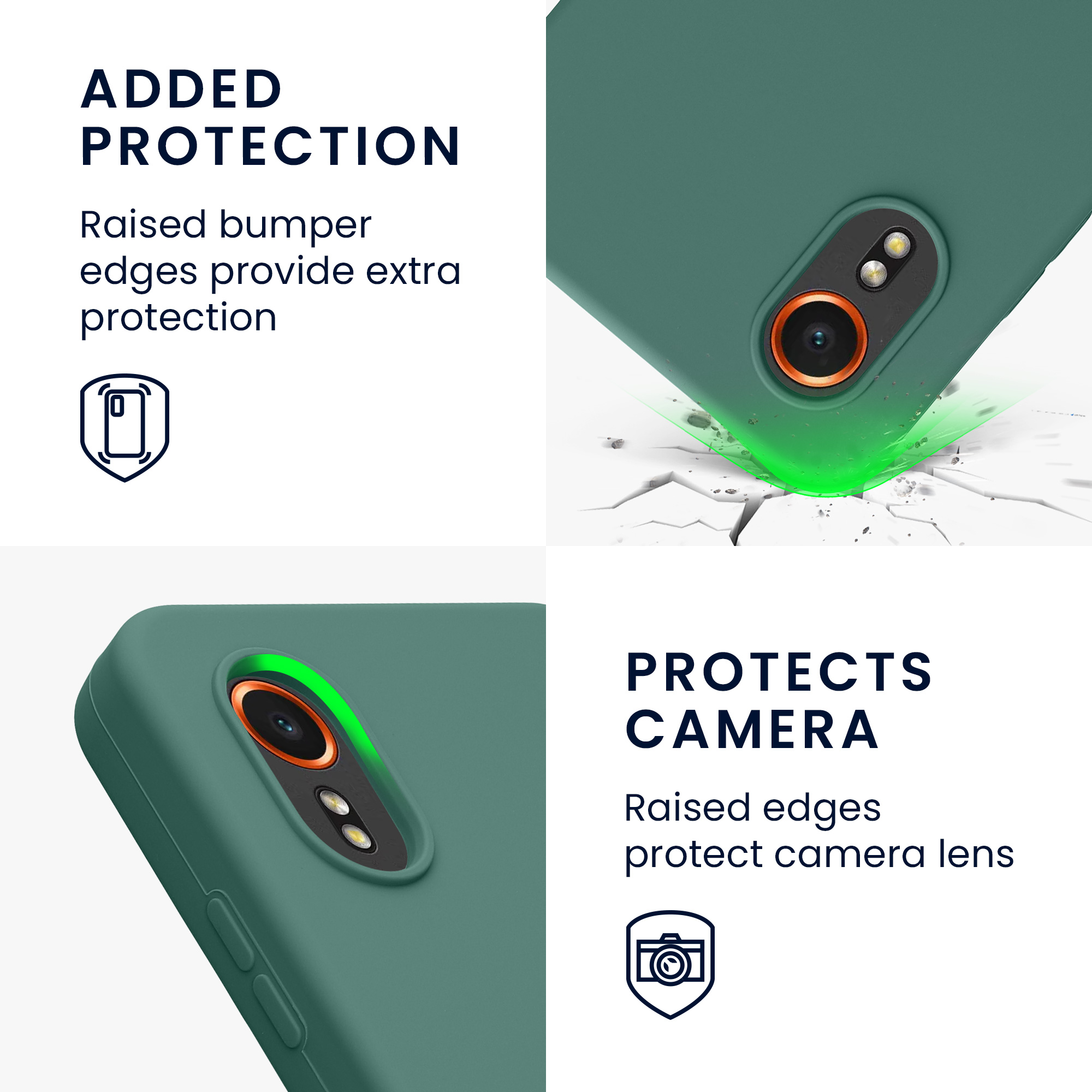 Pouzdro pro Samsung Galaxy Xcover7 kwmobile silikonové - lesní zelená