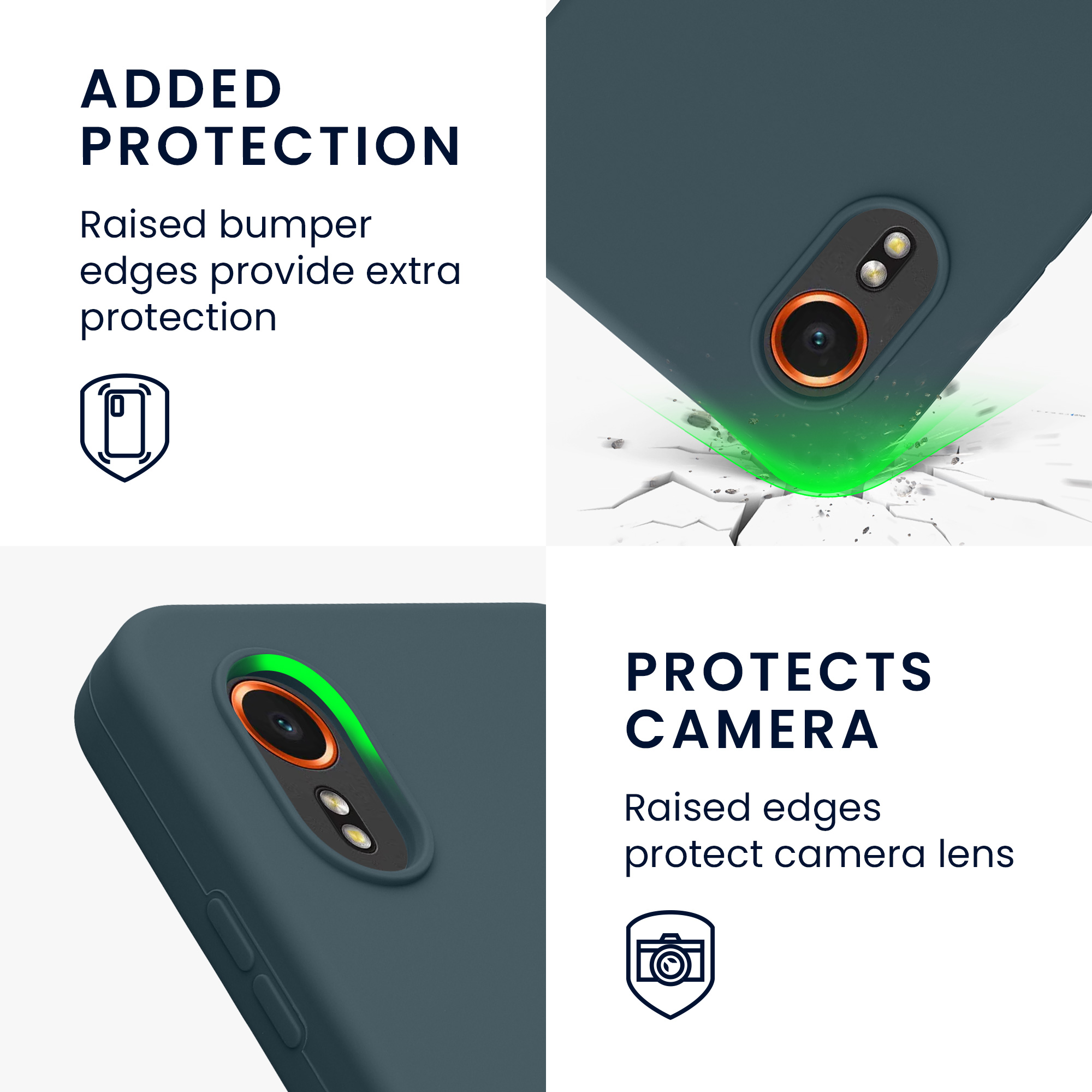 Pouzdro pro Samsung Galaxy Xcover7 kwmobile silikonové - tmavá antracitová