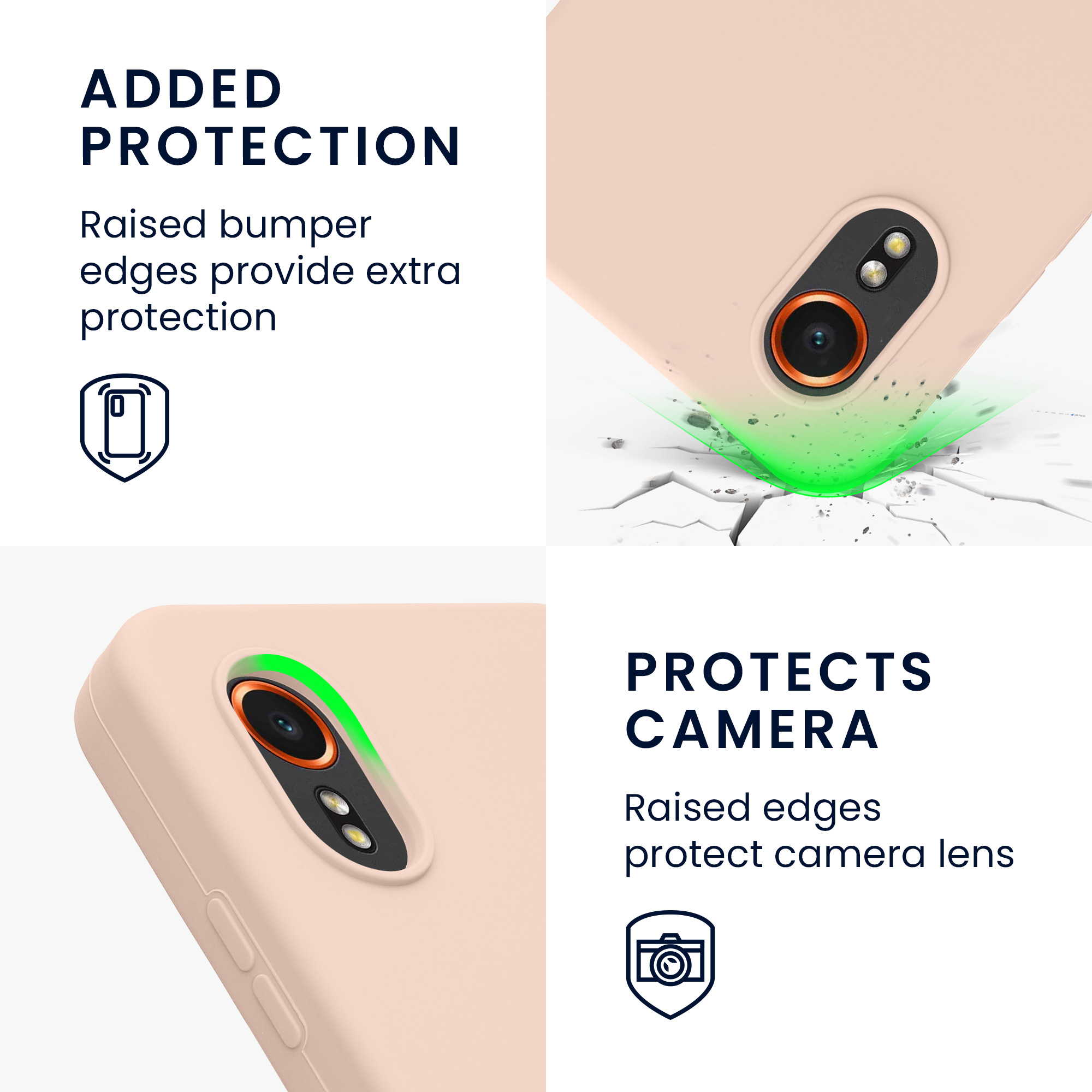 Pouzdro pro Samsung Galaxy Xcover7 kwmobile silikonové - kokosová