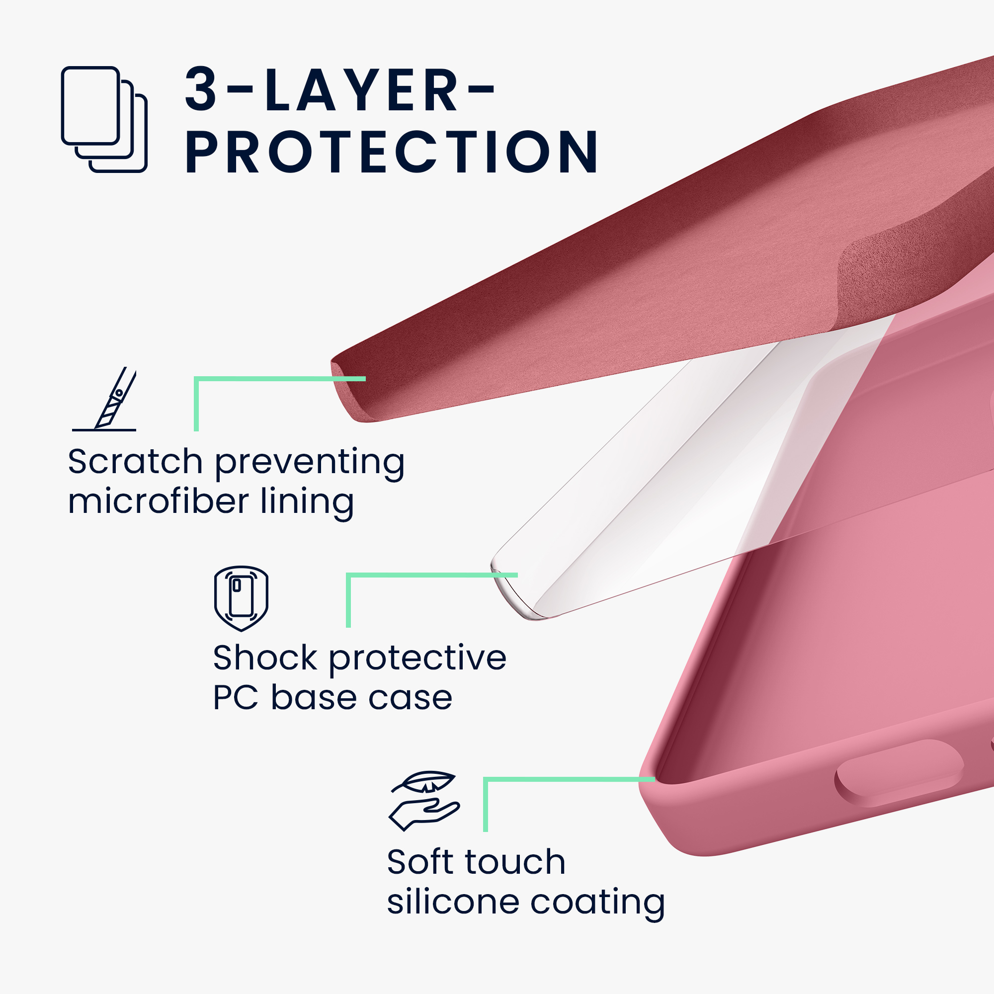 Kryt na mobil Samsung Galaxy S25 kwmobile tmavě růžová Dark Rose