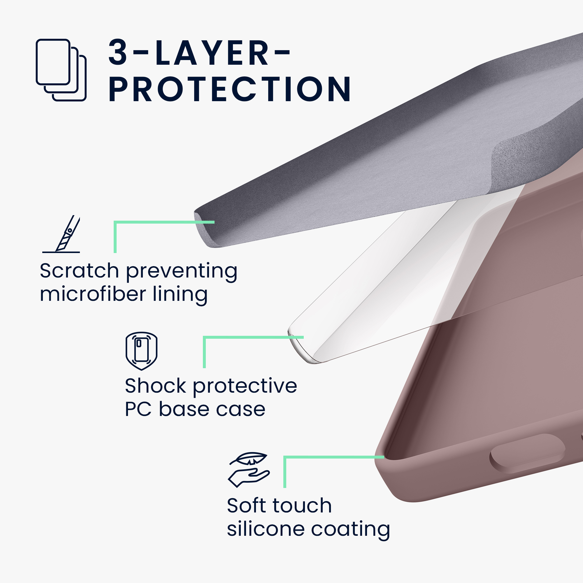 Kryt na mobil Samsung Galaxy S25 kwmobile jemně fialová Nude Lilac