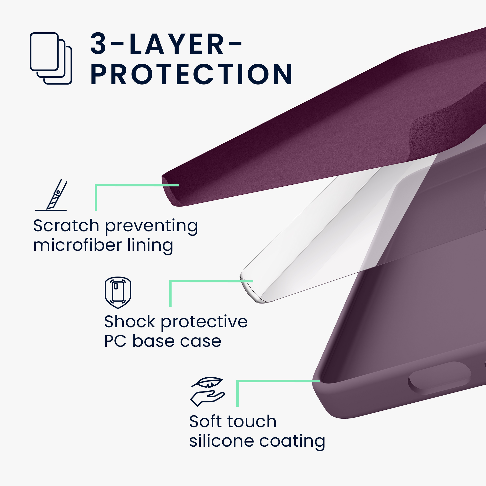 Kryt na mobil Samsung Galaxy S25 kwmobile světle fialová Pale Iris