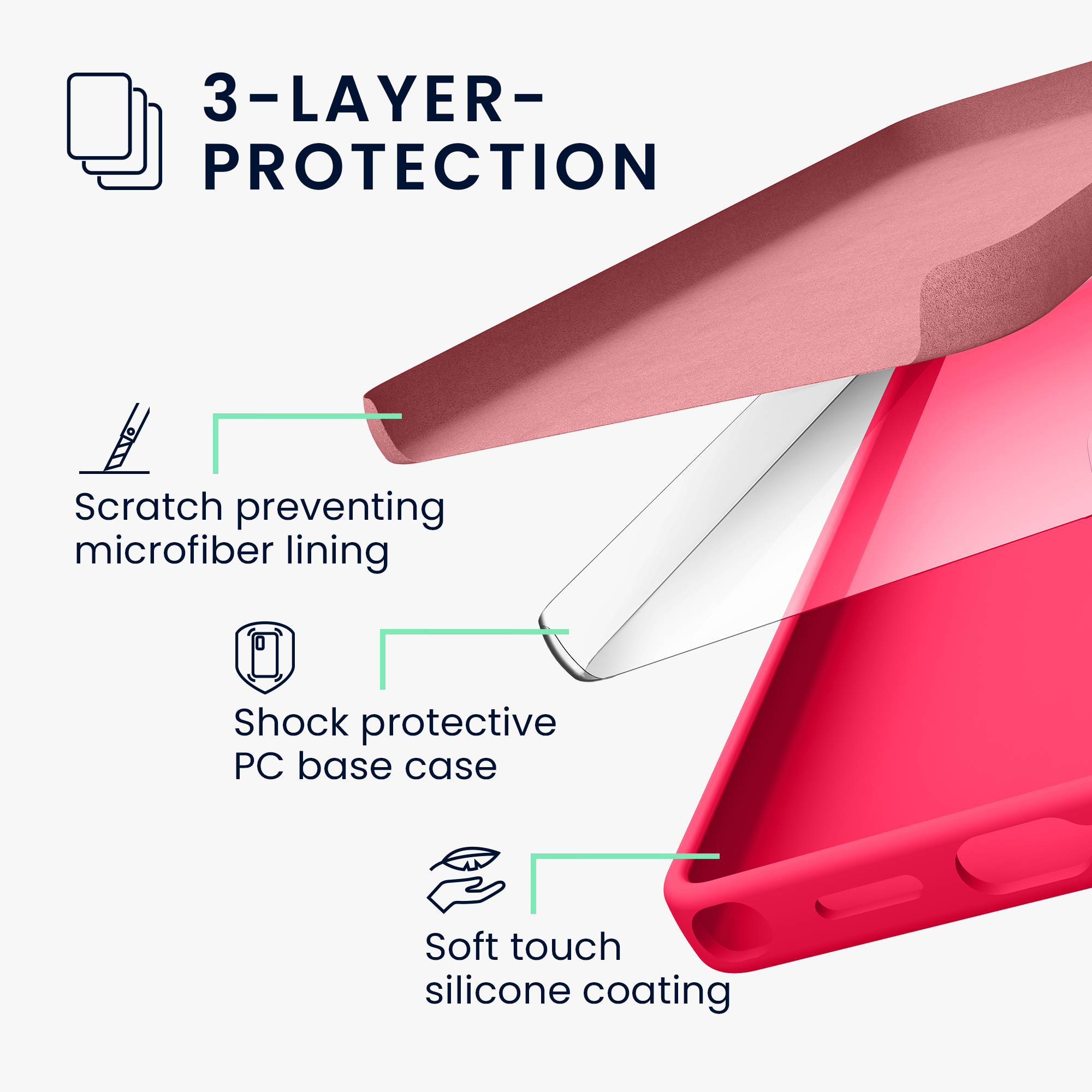 Kryt na mobil Samsung Galaxy S25 Ultra kwmobile neonově růžová