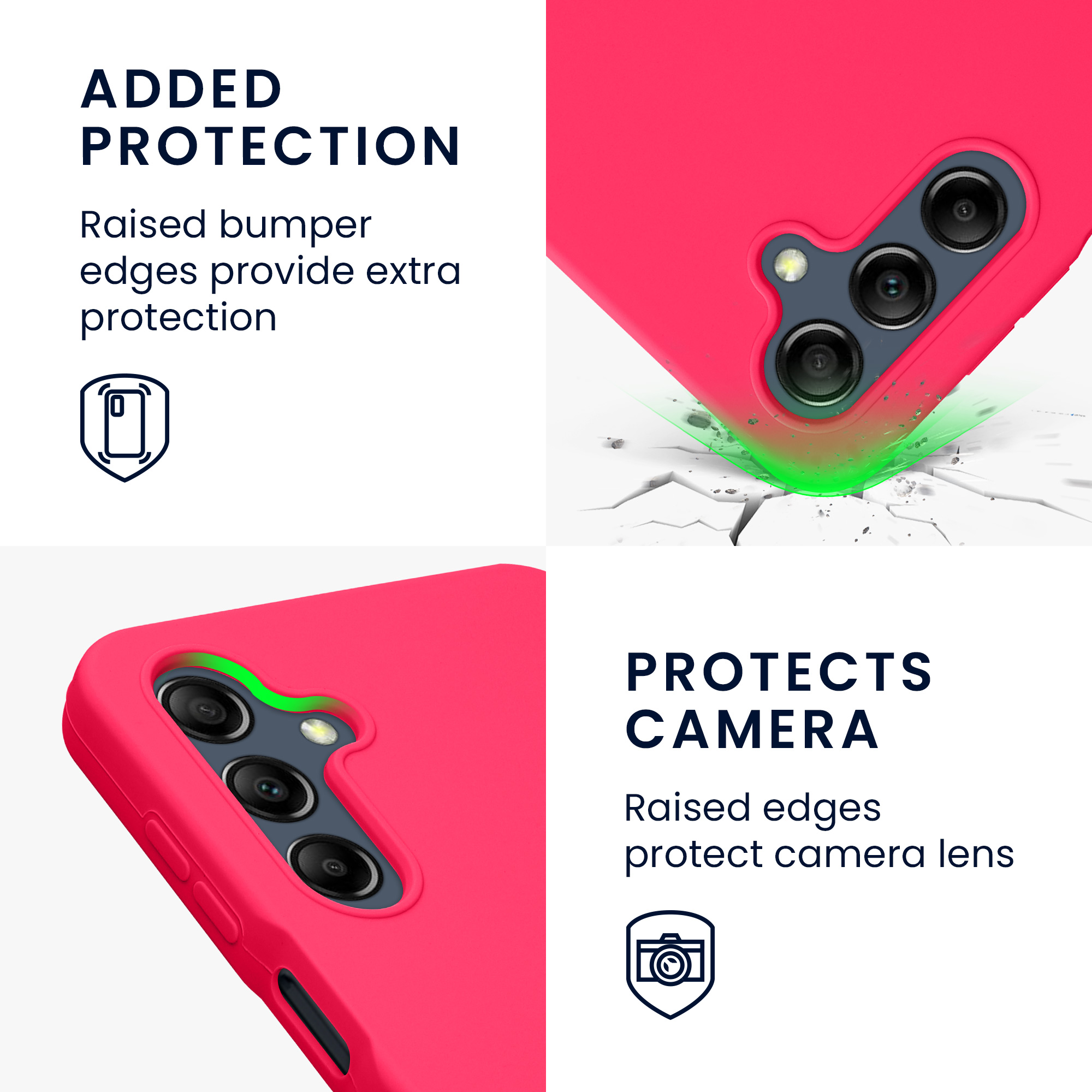 Kryt na mobil Samsung Galaxy A16 5G kwmobile TPU Neonová růžová