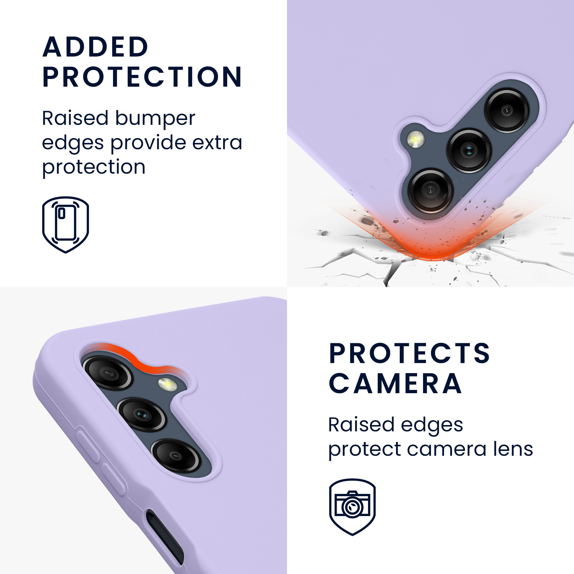 Kryt na mobil Samsung Galaxy A16 5G kwmobile TPU Levandulová