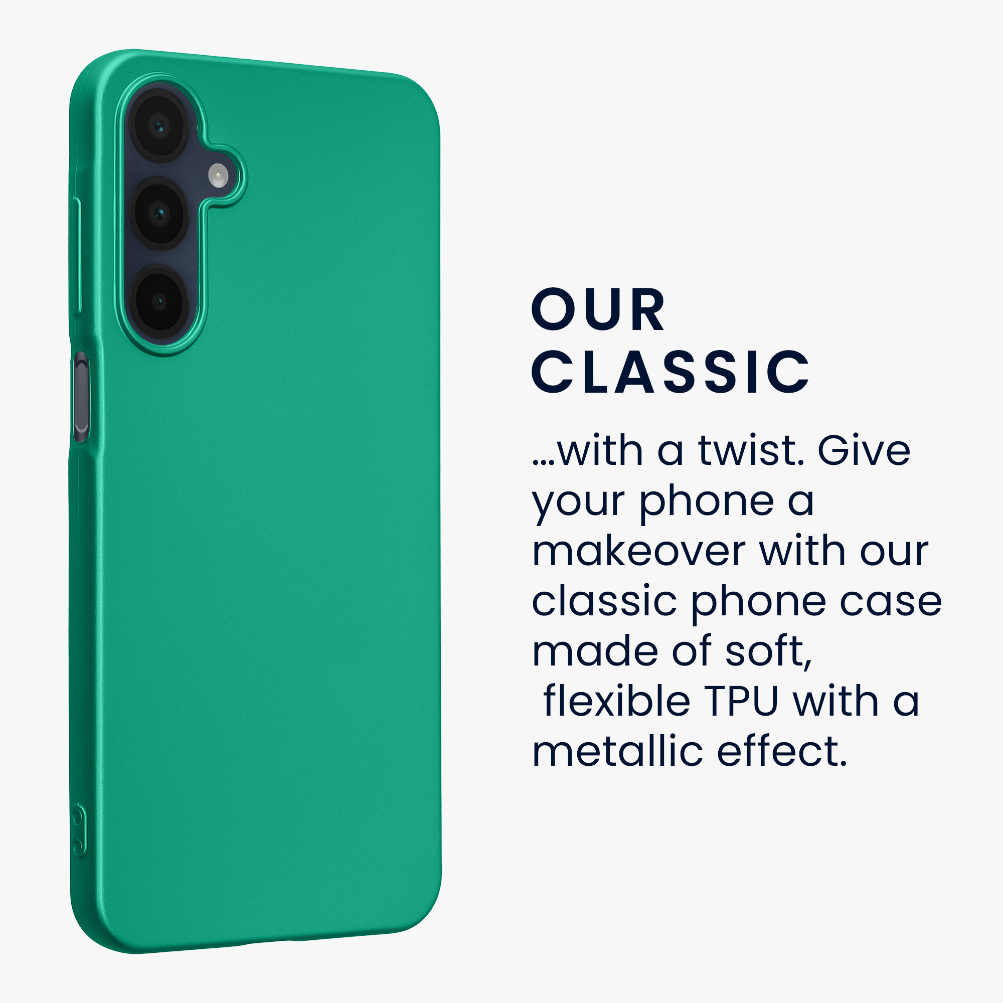 Kryt na mobil Samsung Galaxy A16 5G kwmobile TPU metalický Tmavě metalická zelená