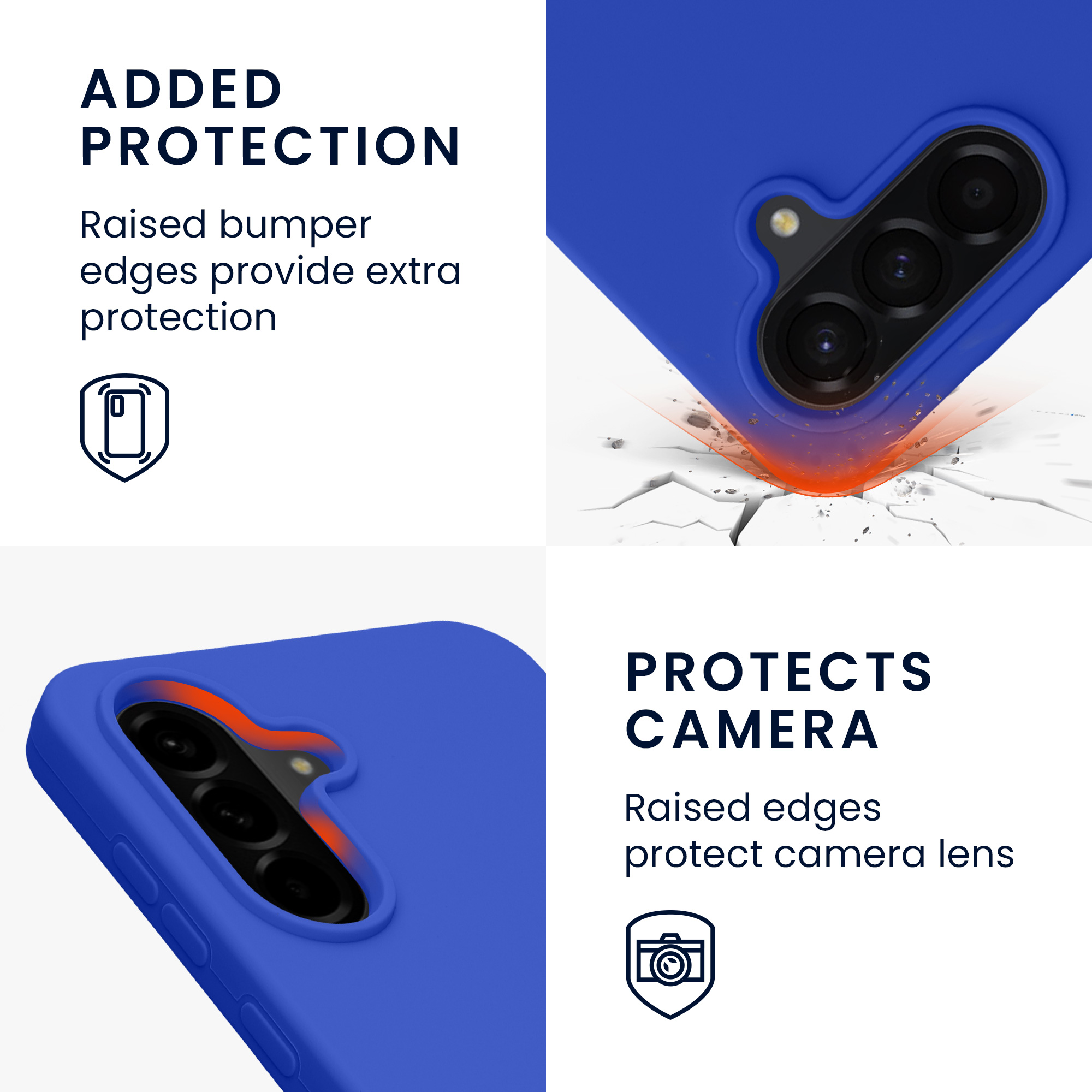 Kryt na mobil Samsung Galaxy A56 5G kwmobile TPU Baltická modrá
