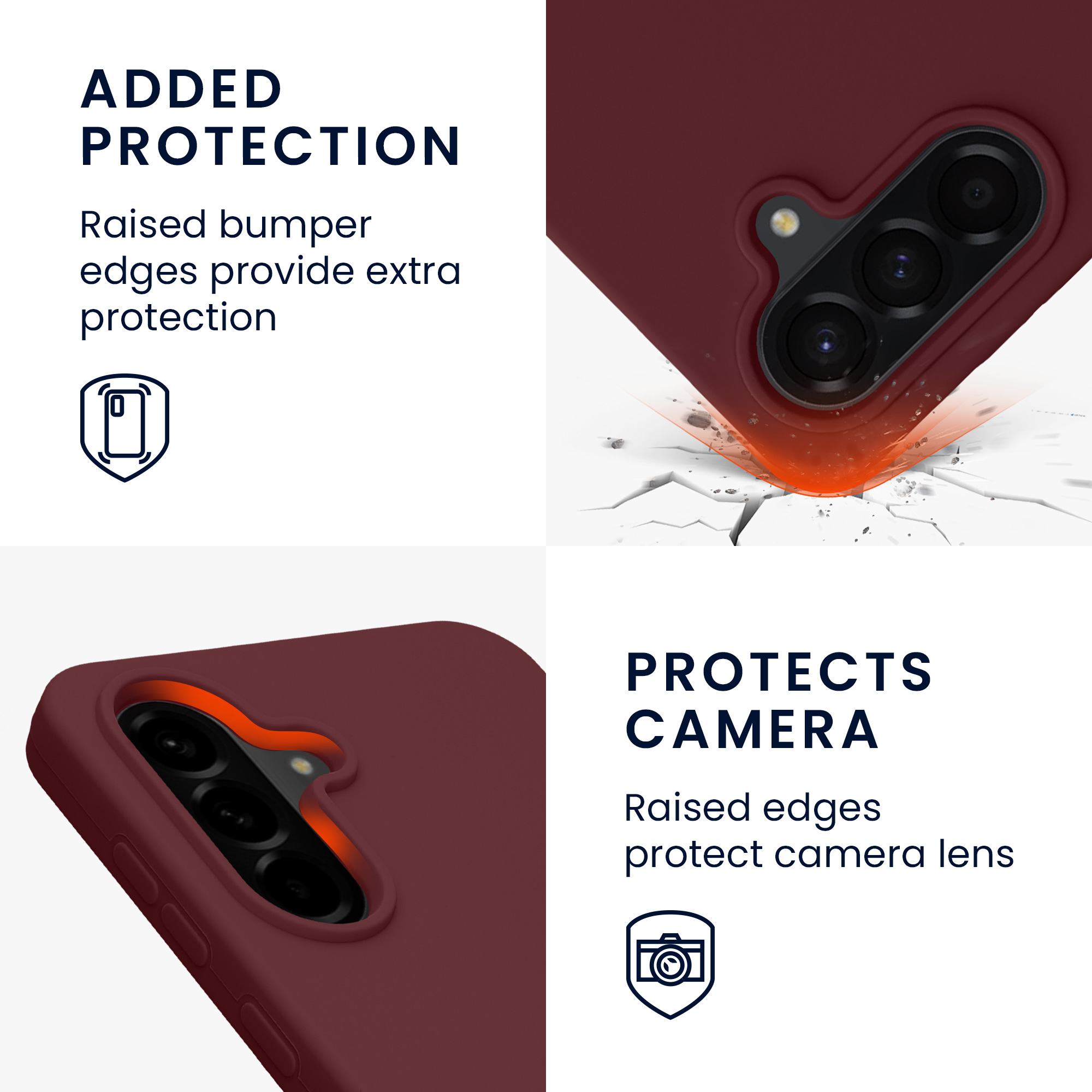 Kryt na mobil Samsung Galaxy A56 5G kwmobile TPU Bordeaux fialová
