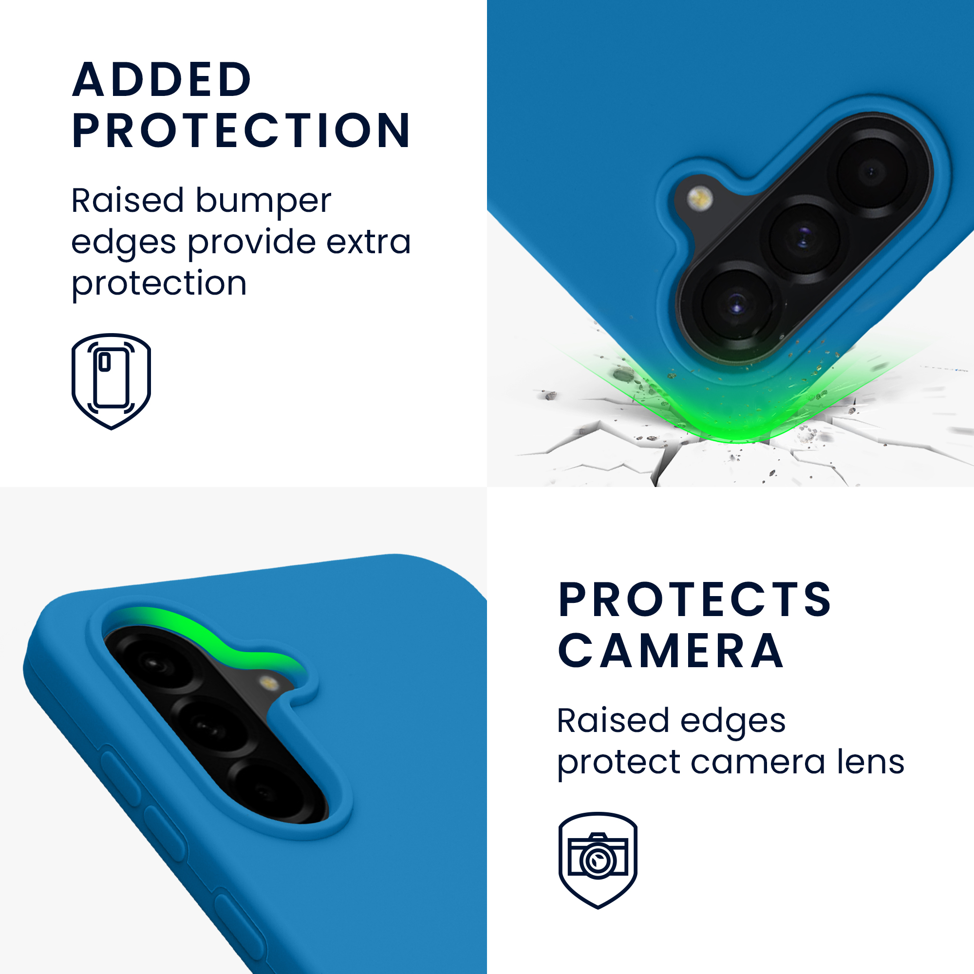 Pouzdro pro Samsung Galaxy A56 5G kwmobile silikonové - modrý korál