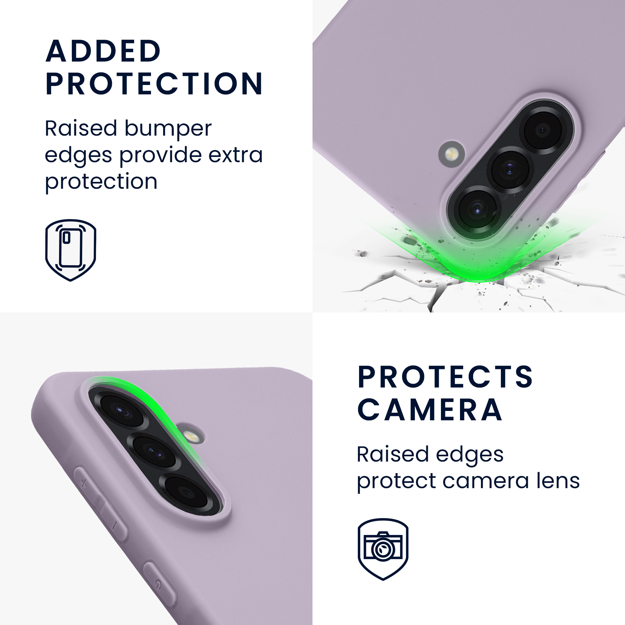 Kryt na mobil Samsung Galaxy A56 5G kwmobile TPU Levandulová